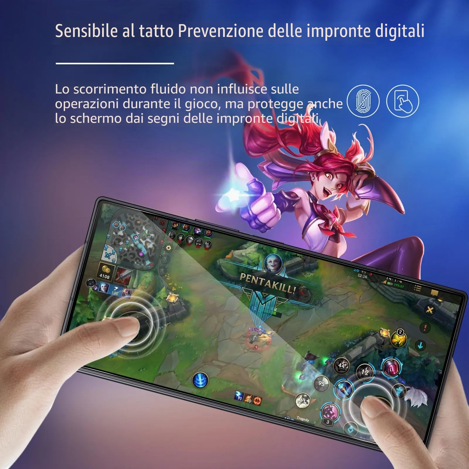 ELYCO Vetro Temperato Privacy per Samsung Galaxy Z Fold 7, 2 Pezzi - immagine 6