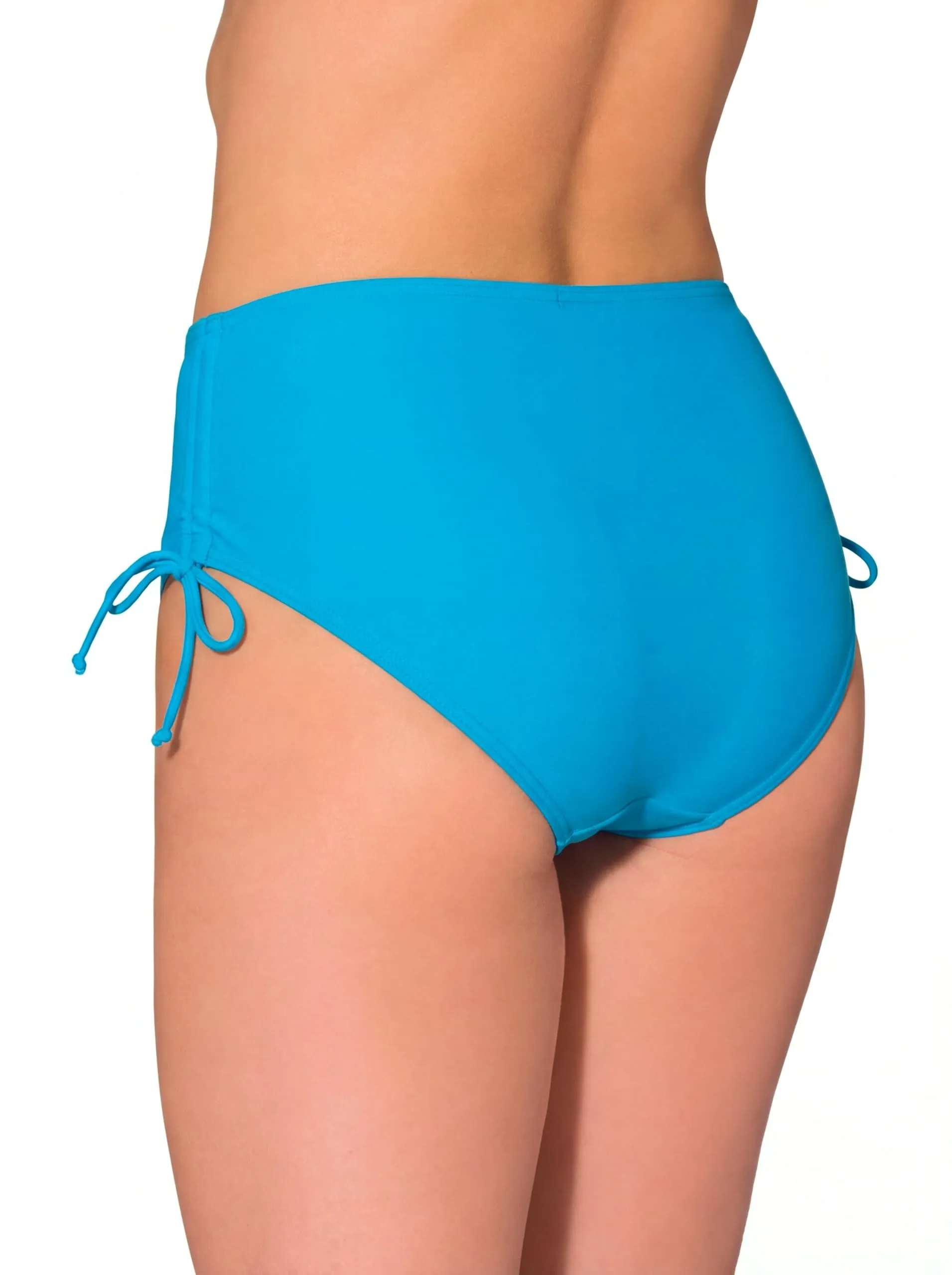 Aquarti Slip Costume Donna con Laccetti, Azzurro, 42 - immagine 2