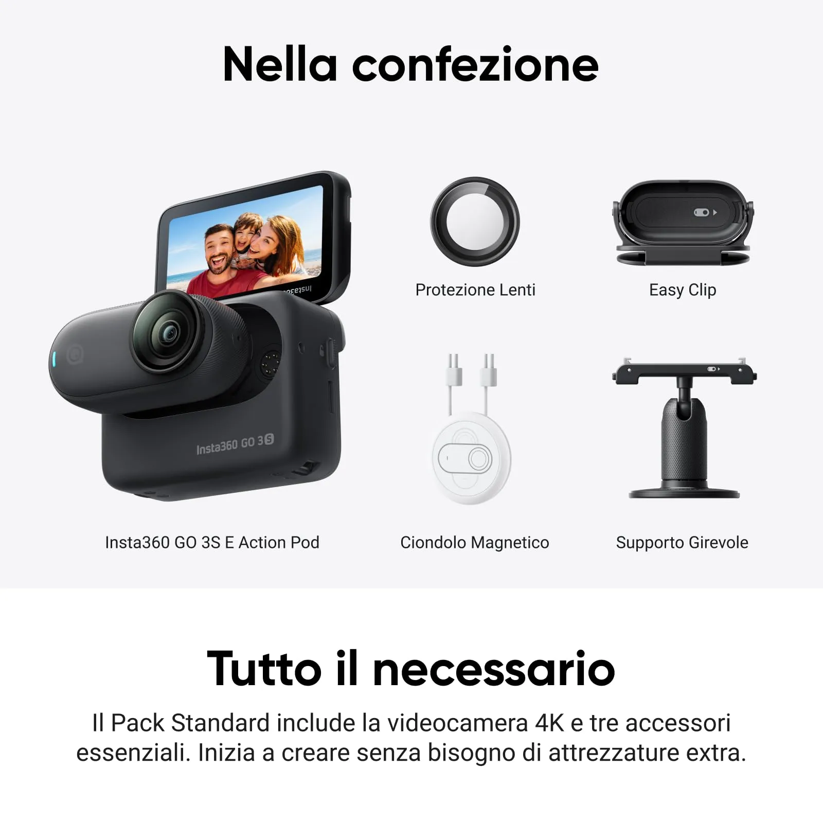 Insta360 GO 3S Motorcycle in-Helmet POV Bundle 128GB 4K Action Camera - immagine 8