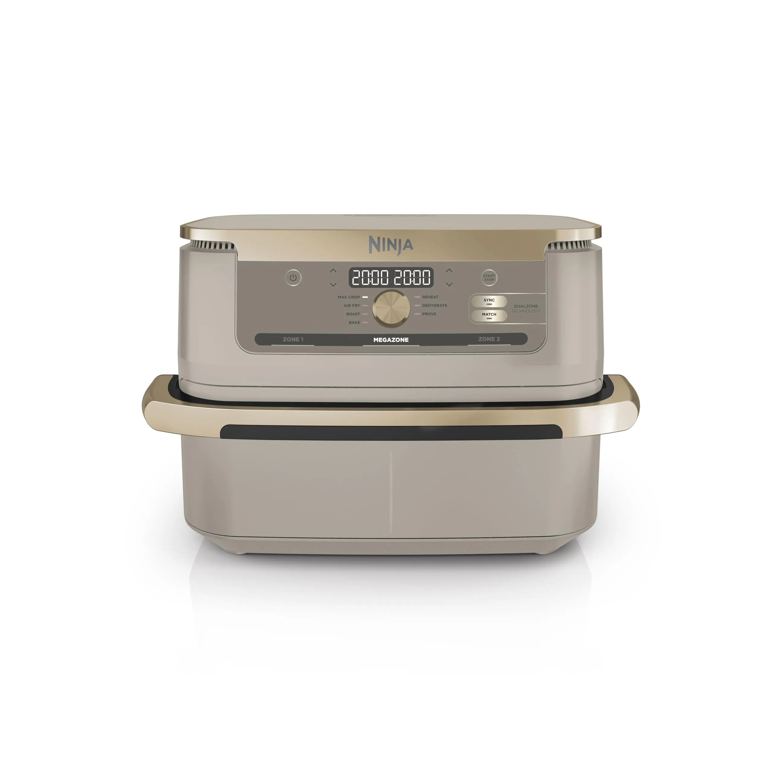 Ninja Foodi FlexDrawer Friggitrice ad Aria, 10,4L, Pietra/Oro - immagine 1