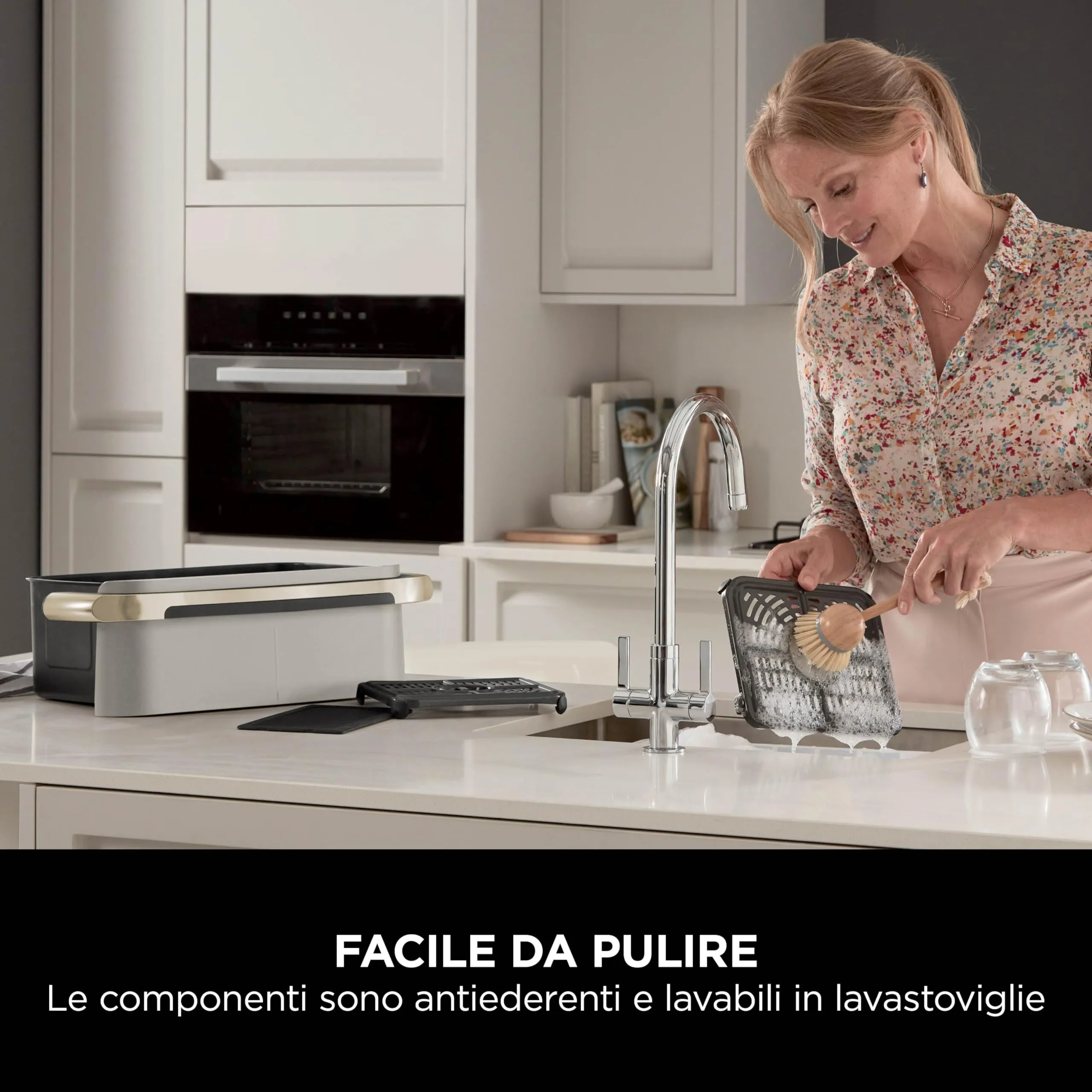 Ninja Foodi FlexDrawer Friggitrice ad Aria, 10,4L, Pietra/Oro - immagine 13