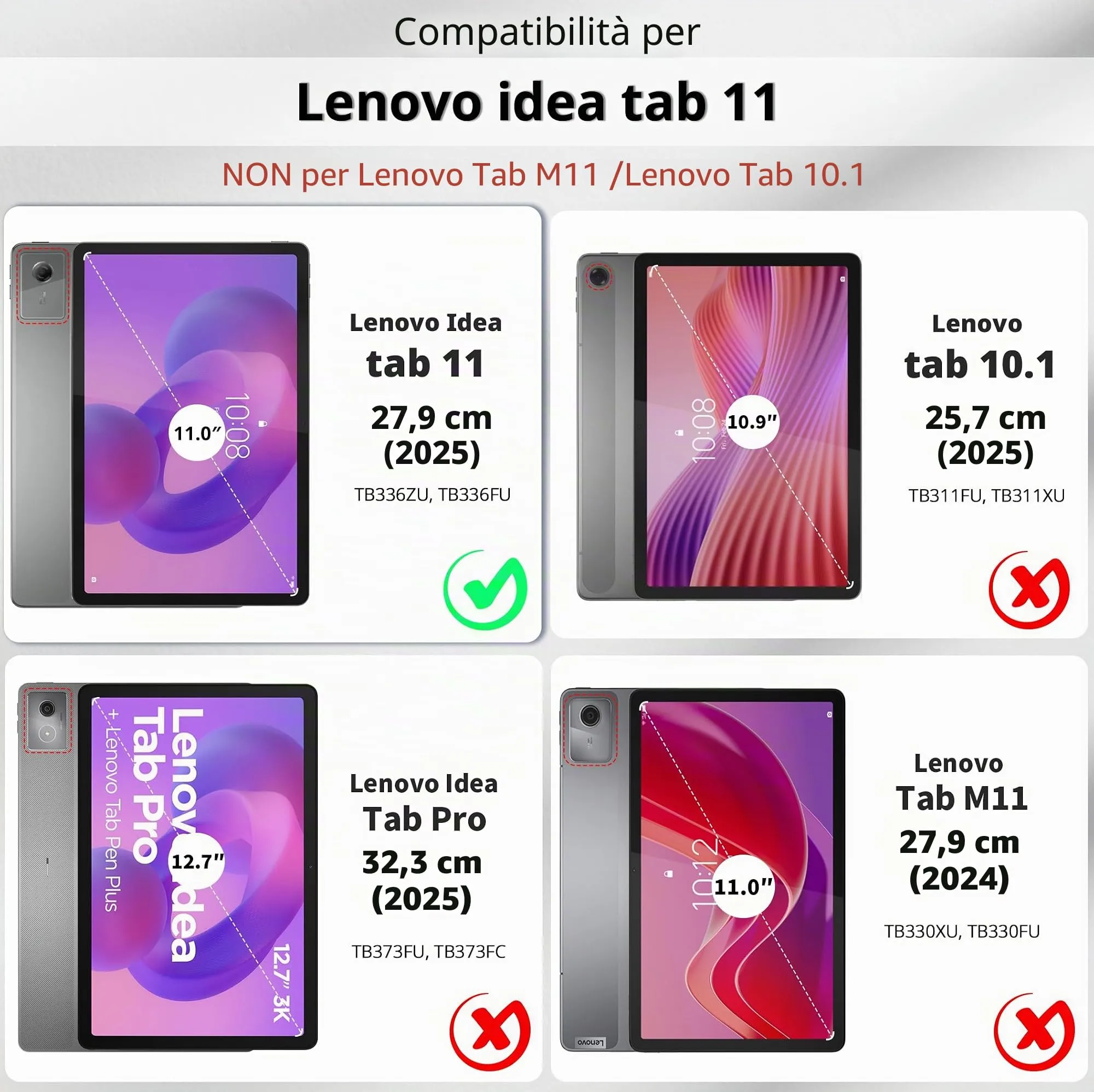 EasyAcc Cover per Lenovo Idea Tab 11 Pollici (TB336ZU/TB336FU) - immagine 2