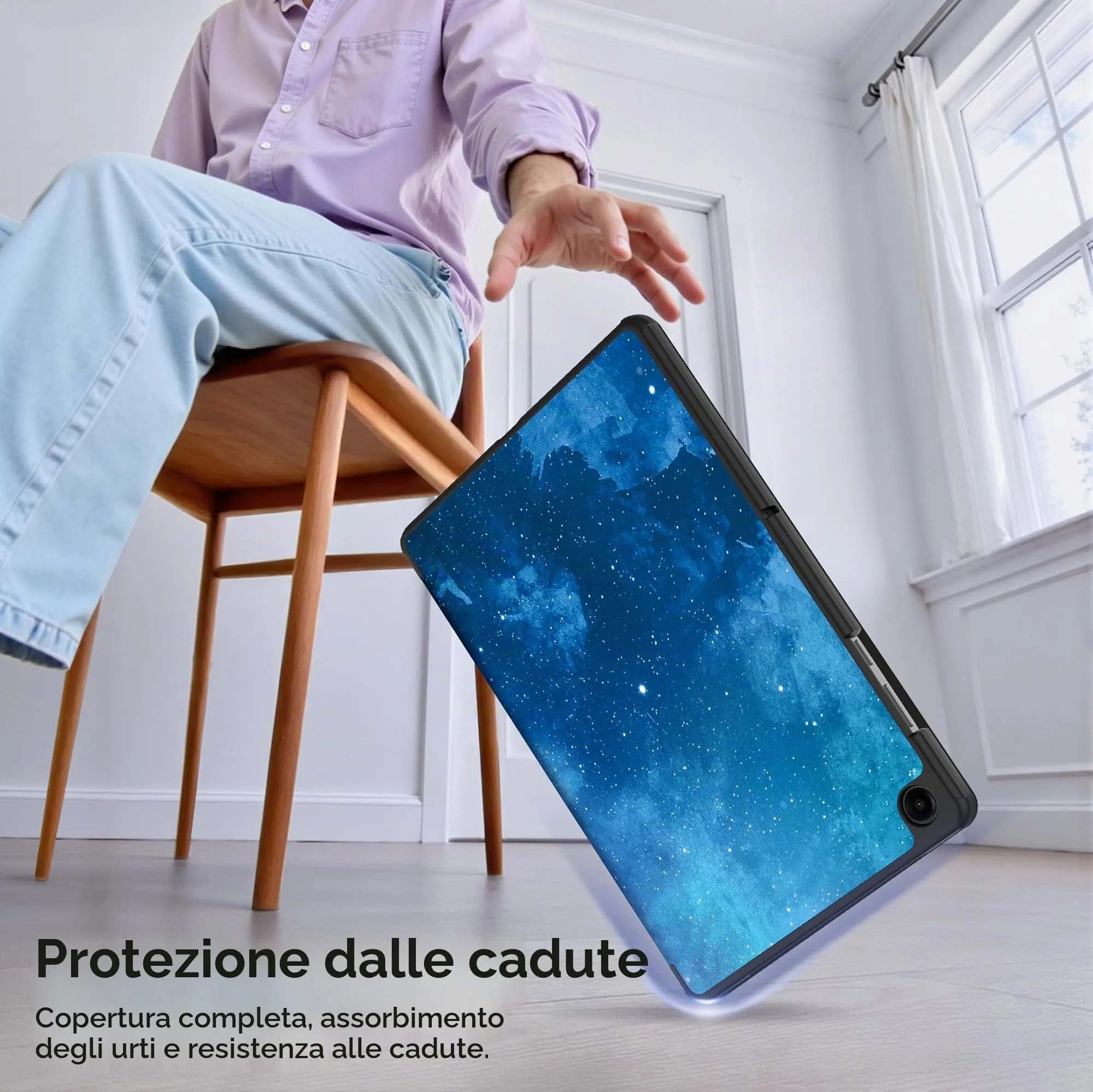 EasyAcc Custodia per Samsung Galaxy Tab A11+ 11", Cielo Blu - immagine 4