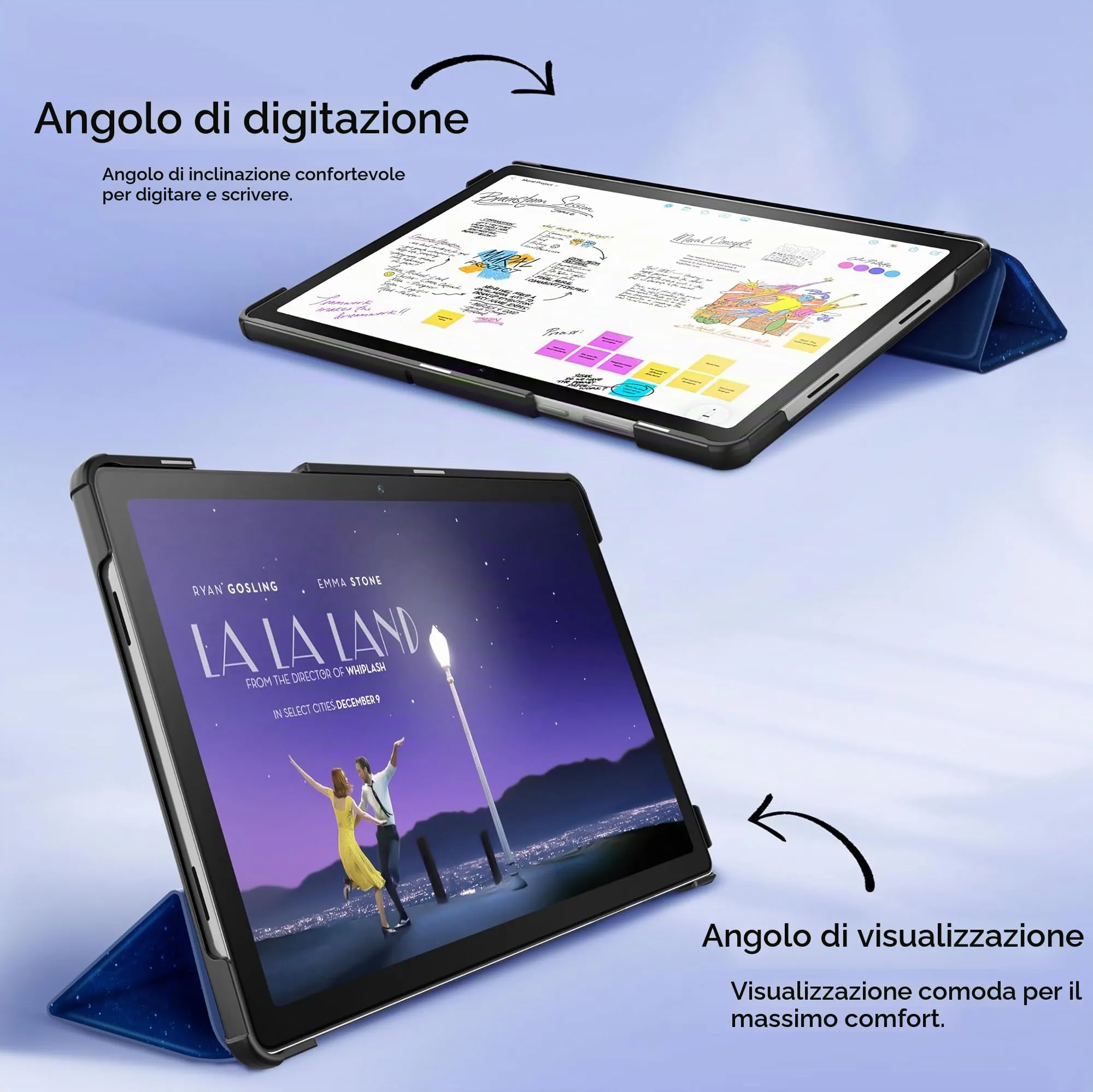 EasyAcc Custodia per Samsung Galaxy Tab A11+ 11", Cielo Blu - immagine 6