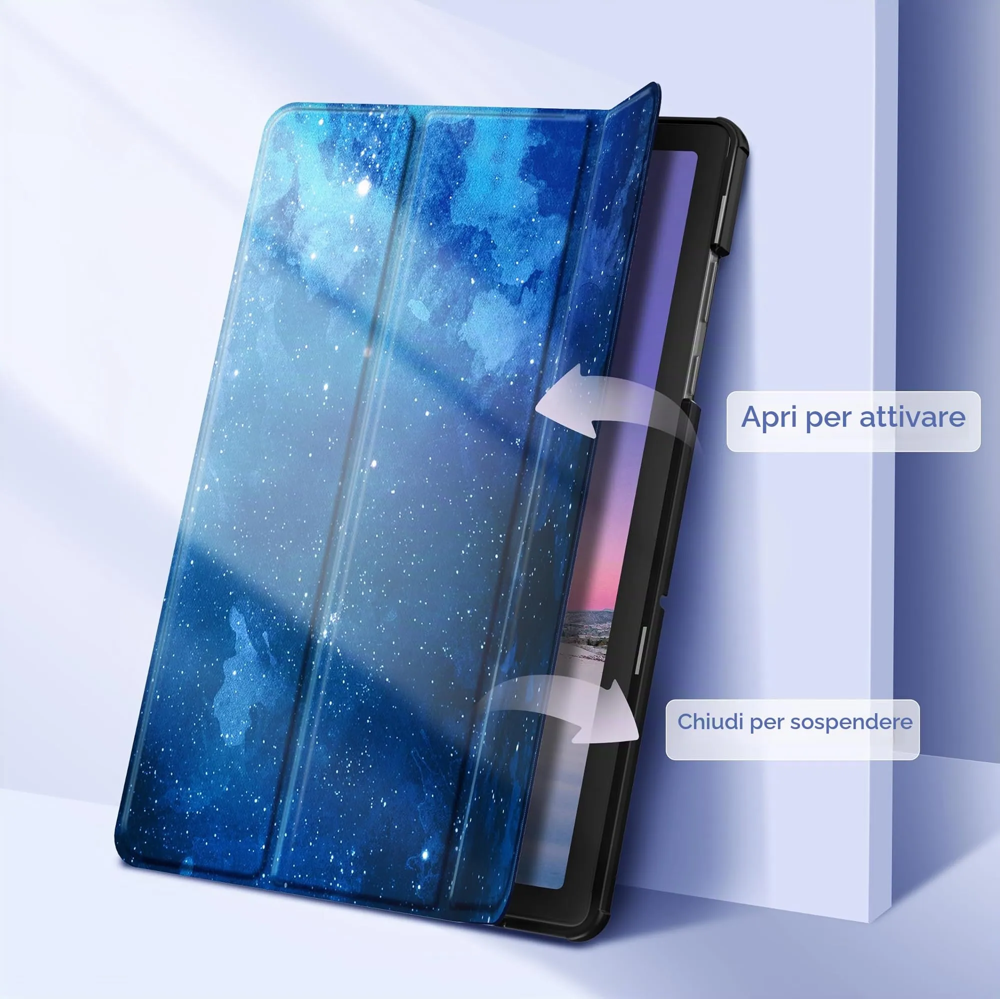 EasyAcc Custodia per Samsung Galaxy Tab A11+ 11", Cielo Blu - immagine 7