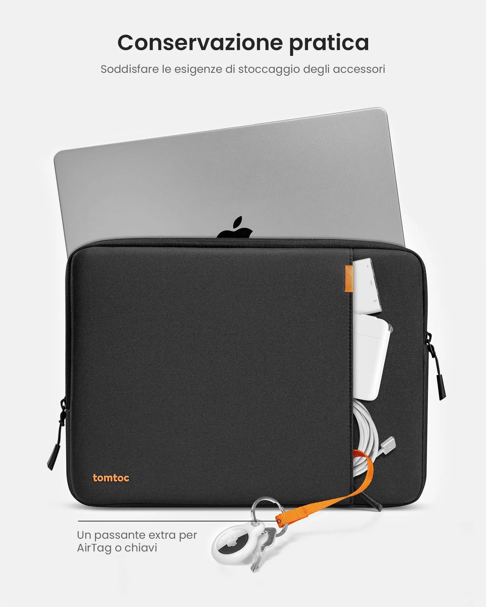tomtoc Custodia 360° per MacBook Neo 13 Pollici A18 Pro A3404 - immagine 5