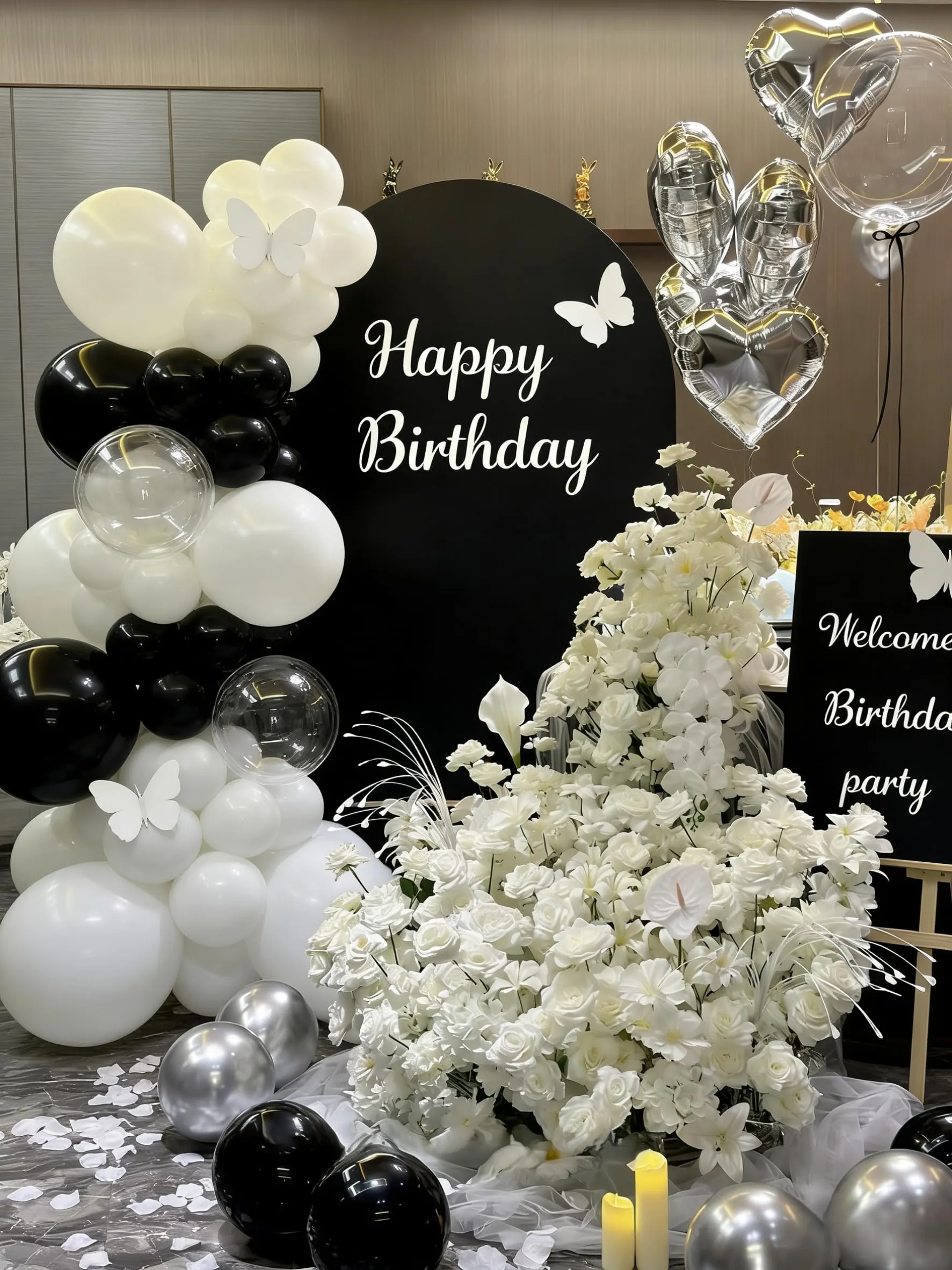 Yehnda Palloncini Compleanno Neri, 100 Pezzi, 13 cm - immagine 5