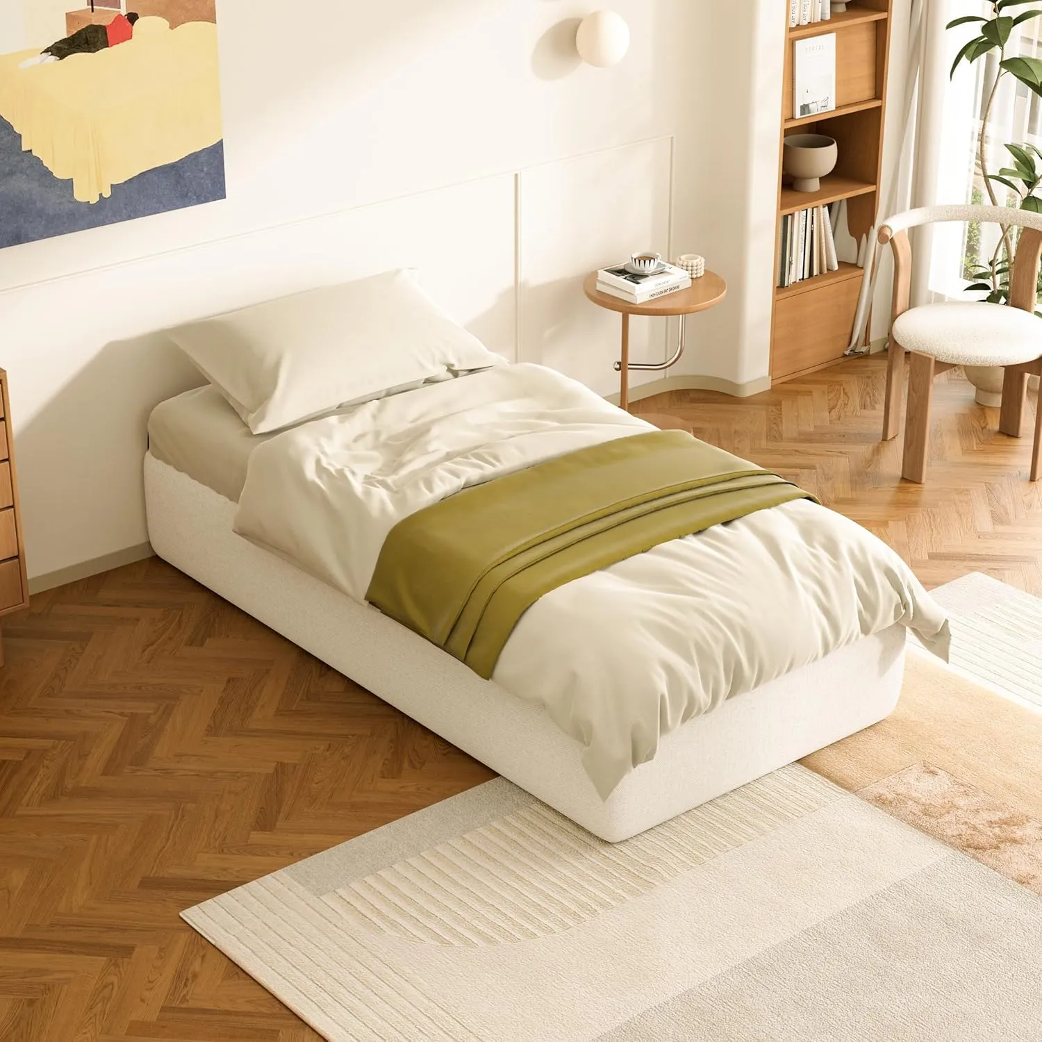 DEWINNER Rete Letto Singolo 80x190cm, Altezza 35 cm, 13 Doghe in Legno Pioppo Ortopedica - immagine 4