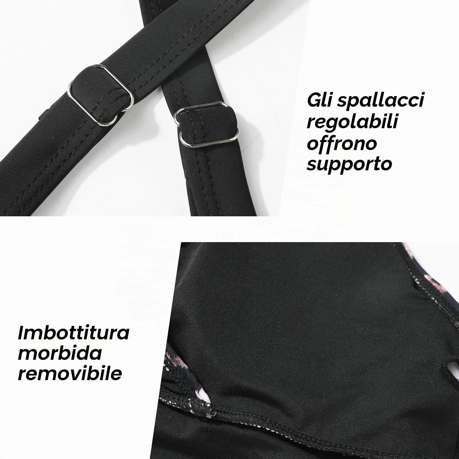 Adigaber Costume da Bagno Due Pezzi Donna Vita Alta Stampato Bikini Set - immagine 5