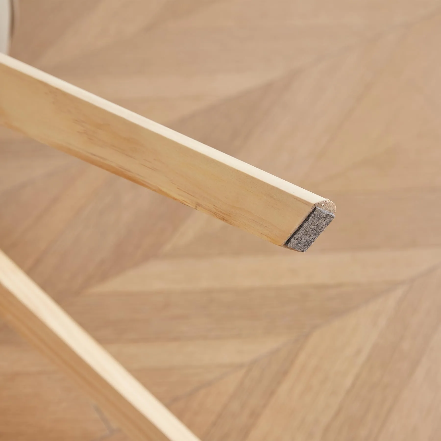 GrandCA HOME Set di 10 Sedie Imbottite con Gambe in Legno di Faggio, Cachi - immagine 8