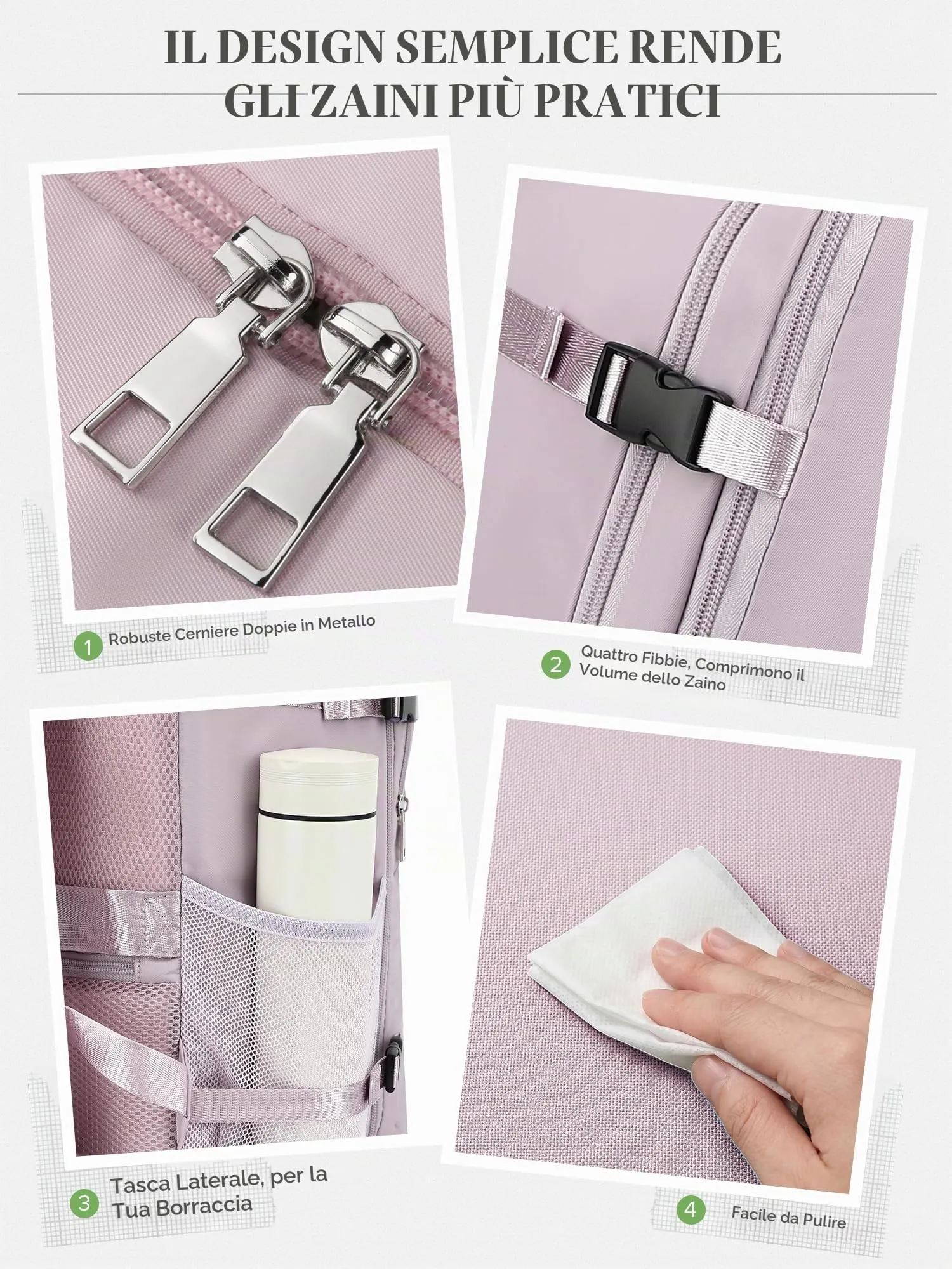 Hayayu Zaino Bagaglio a Mano per Easyjet 45x36x20 cm - immagine 7