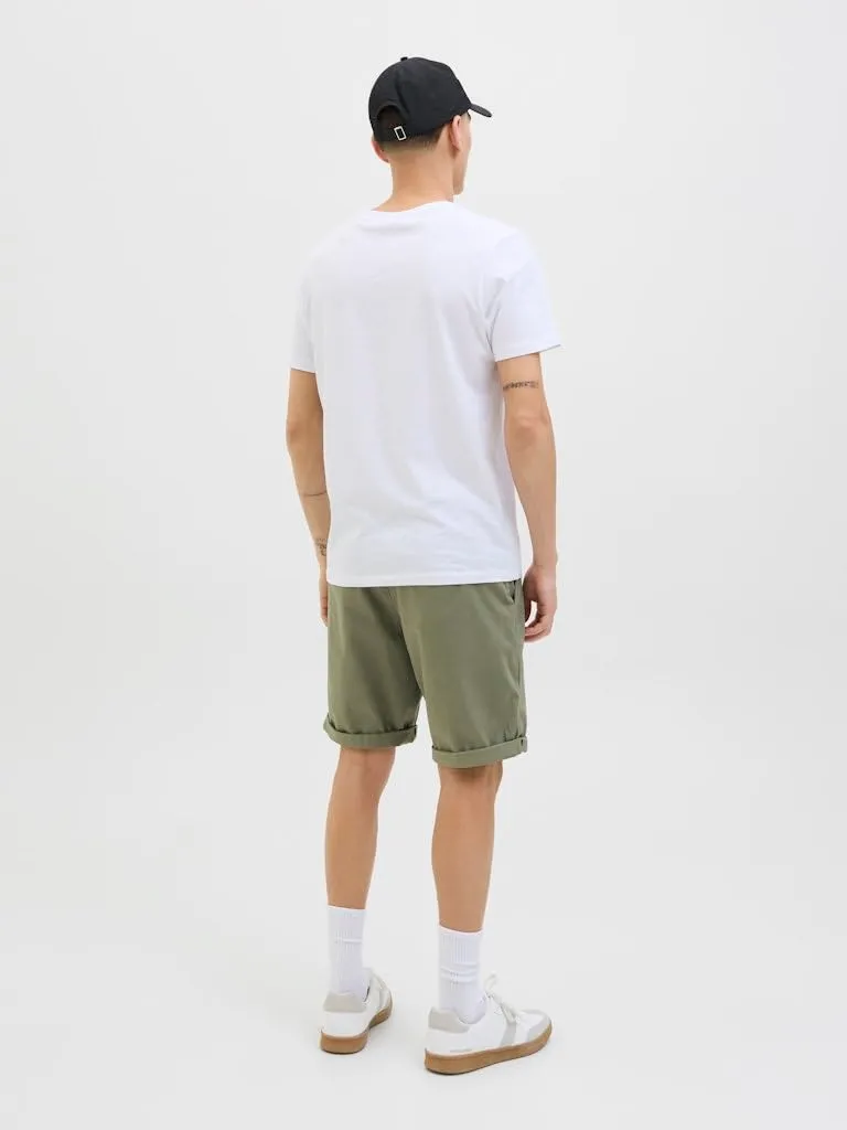 Jack & Jones Regular Fit Chino Shorts - Oliva Dusty/Asfalto, S - immagine 5
