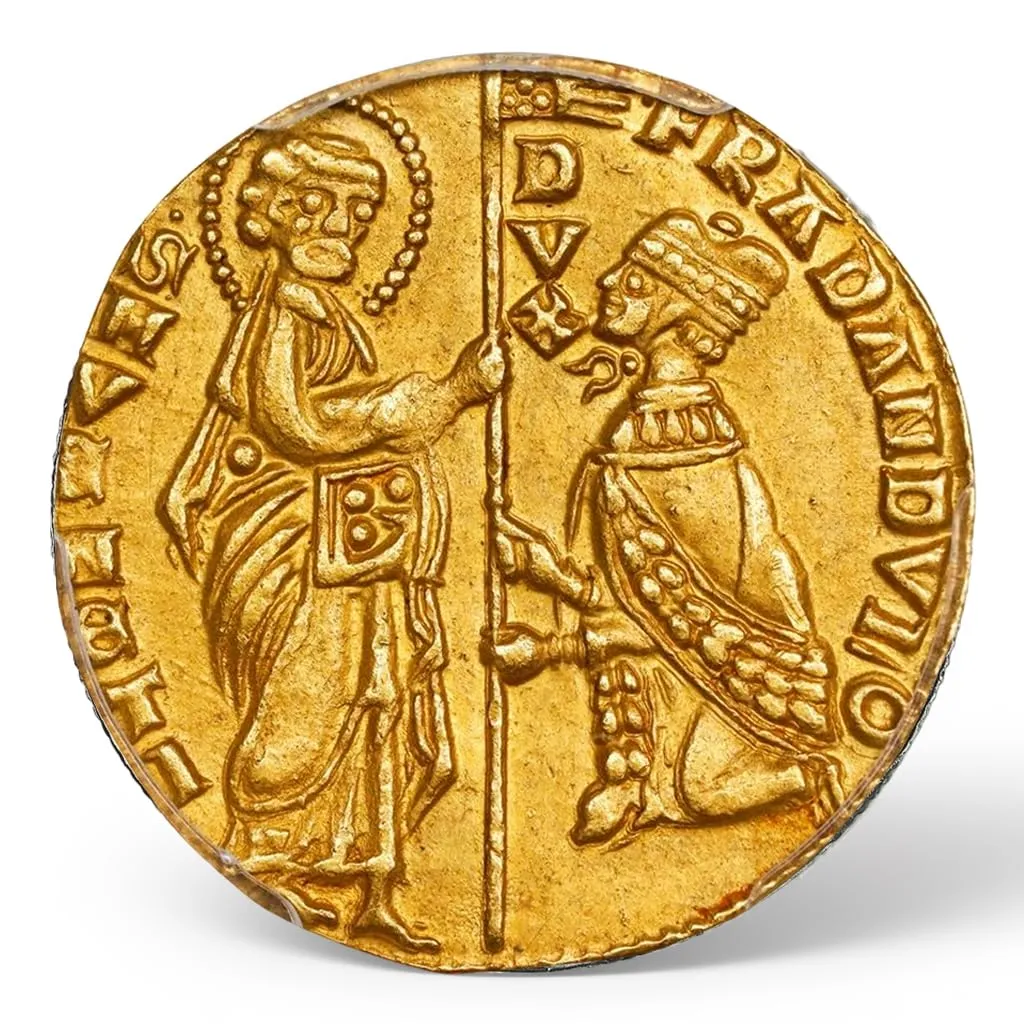 Riproduzione Moneta Antica Venice Gold Ducat Regno d'Italia - immagine 1