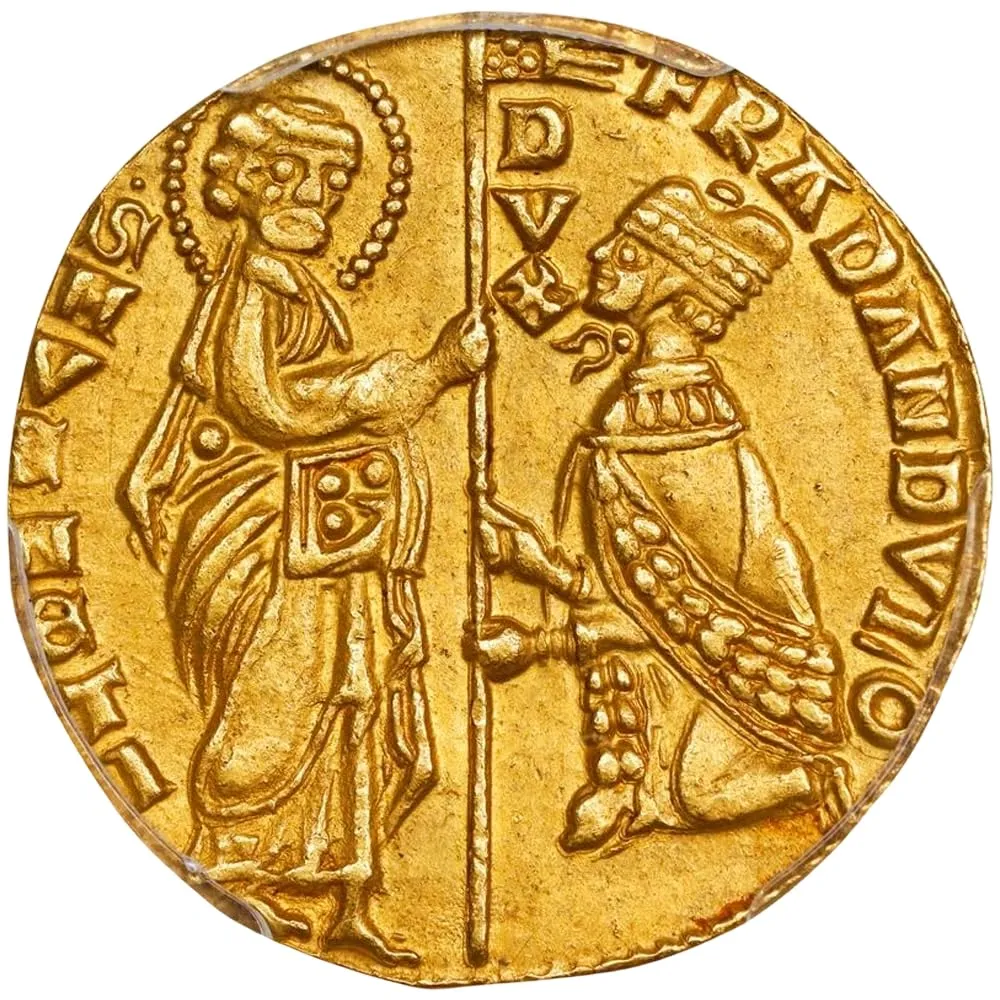 Riproduzione Moneta Antica Venice Gold Ducat Regno d'Italia - immagine 2