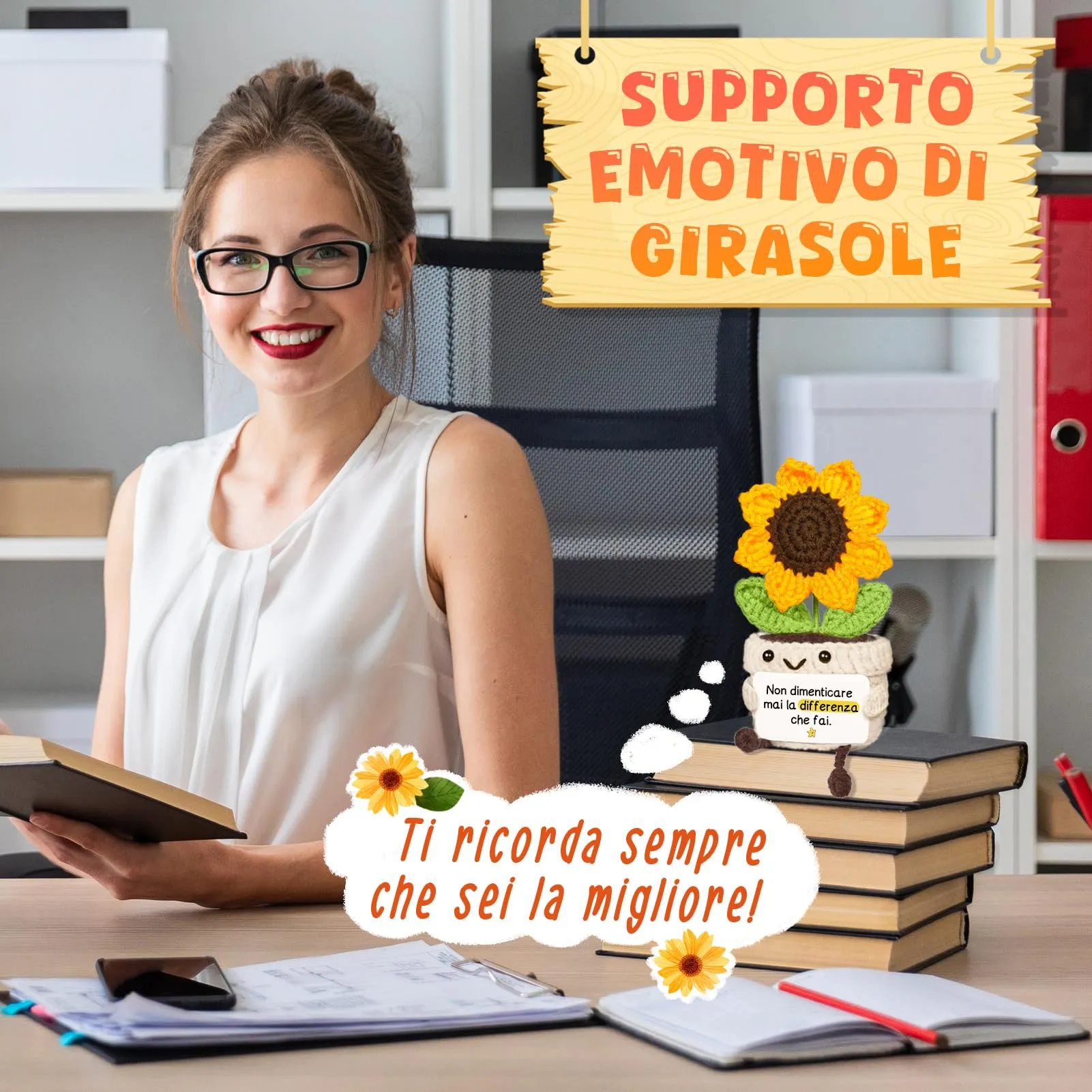Giftasy Girasole All’Uncinetto - immagine 6