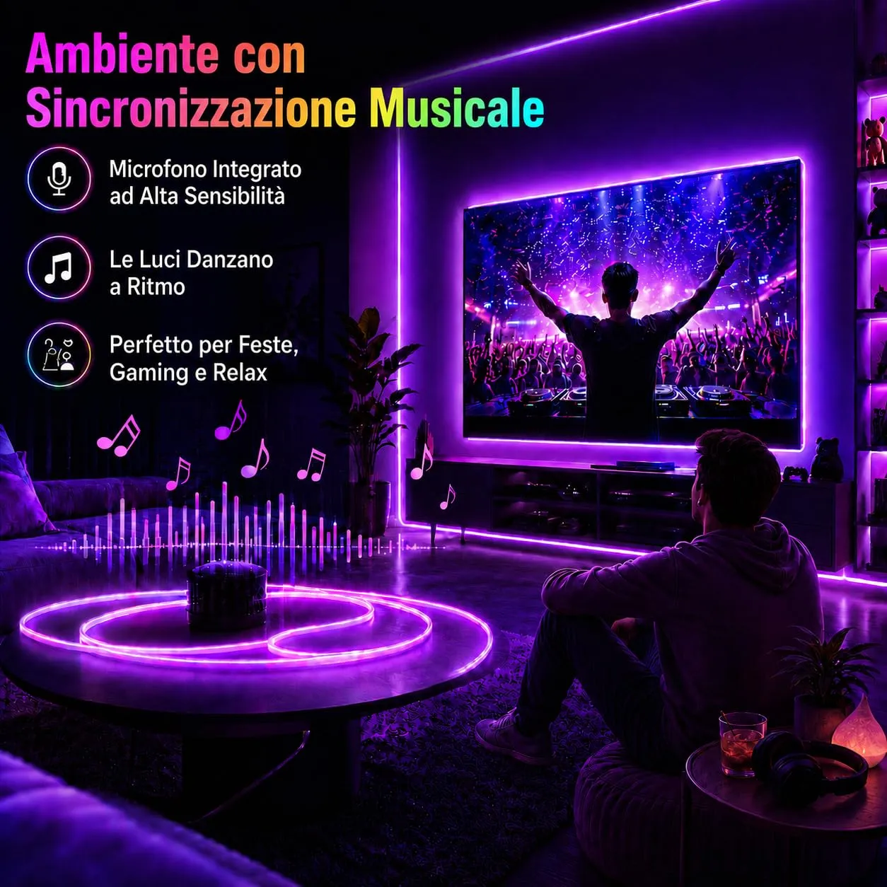 MMEEVT 15M Striscia LED Neon RGB, IP65 24V per Esterni e Interni - immagine 4