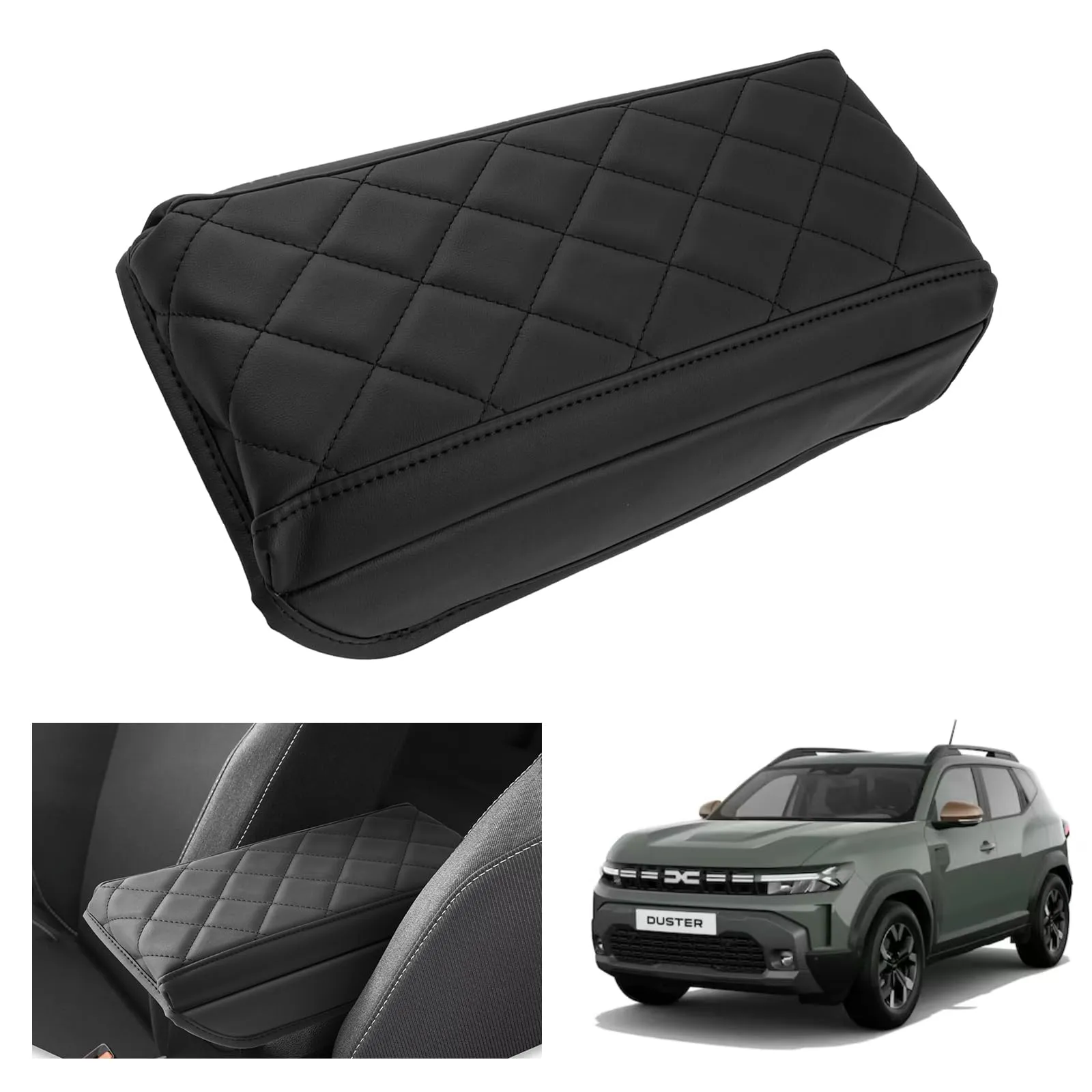 GAFAT Copertura Bracciolo Centrale in Pelle PU per Dacia Duster 3 2024 2025 2026, Ispessimento 3 cm - immagine 1