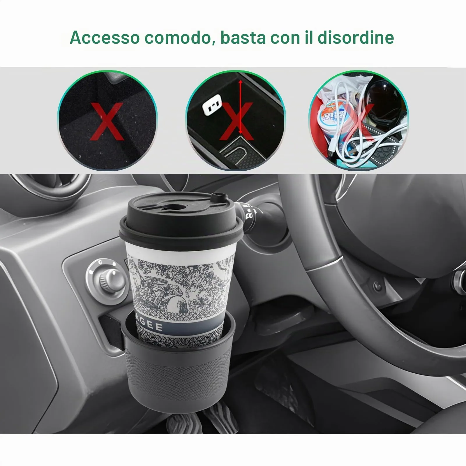 GAFAT Center Console Storage Box for Dacia Duster 2 Facelift 2018-2023 (For Models with Holes) - immagine 6