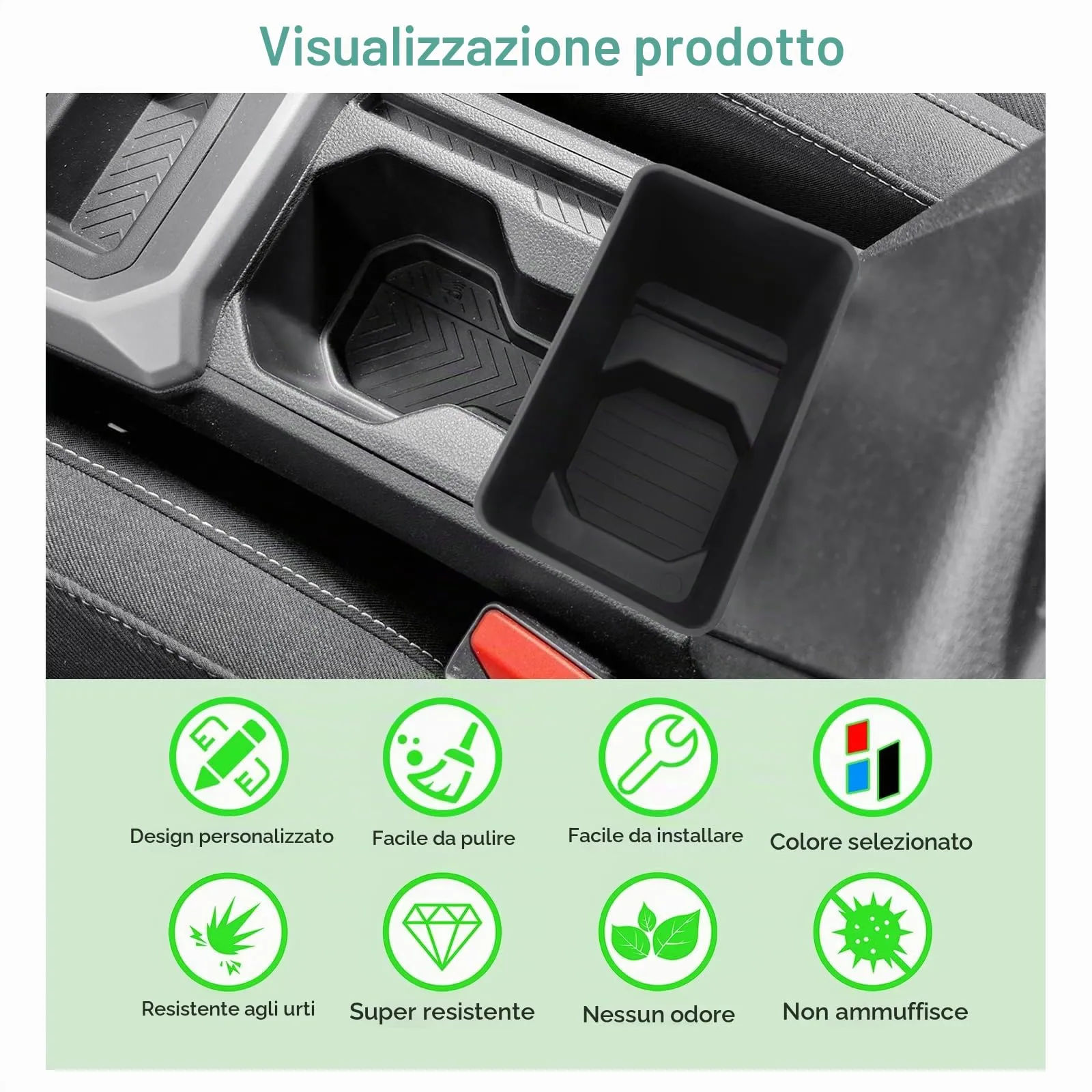GAFAT Console Centrale Portaoggetti e Portabevande per Dacia Duster 3 (2024-2026) e Dacia Bigster (2025-2028) - immagine 5