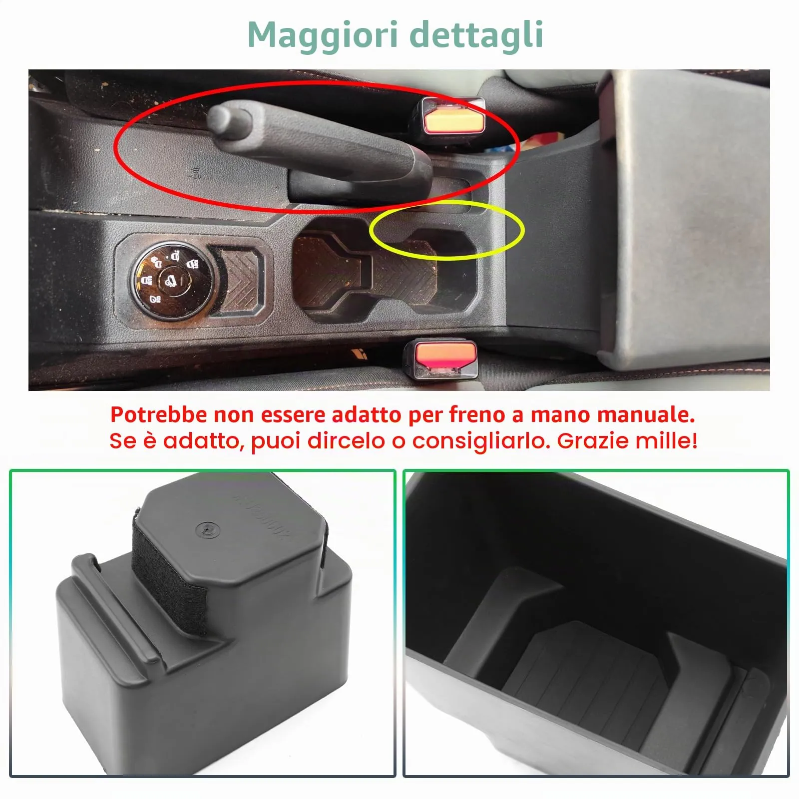 GAFAT Console Centrale Portaoggetti e Portabevande per Dacia Duster 3 (2024-2026) e Dacia Bigster (2025-2028) - immagine 7