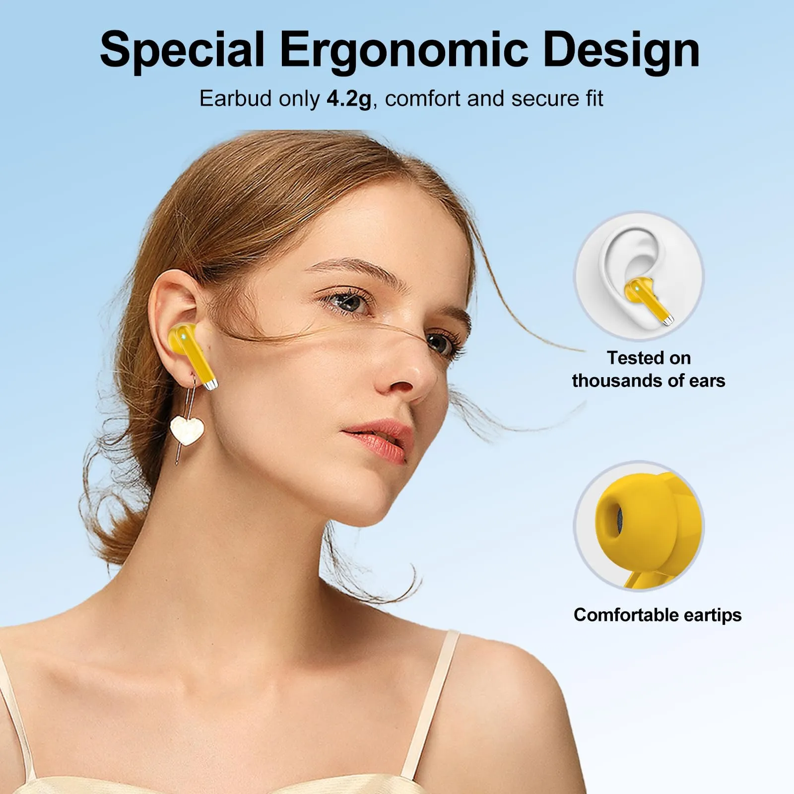 QXQ S26 Cuffie Bluetooth 5.4 con Riduzione Rumore ENC - immagine 4