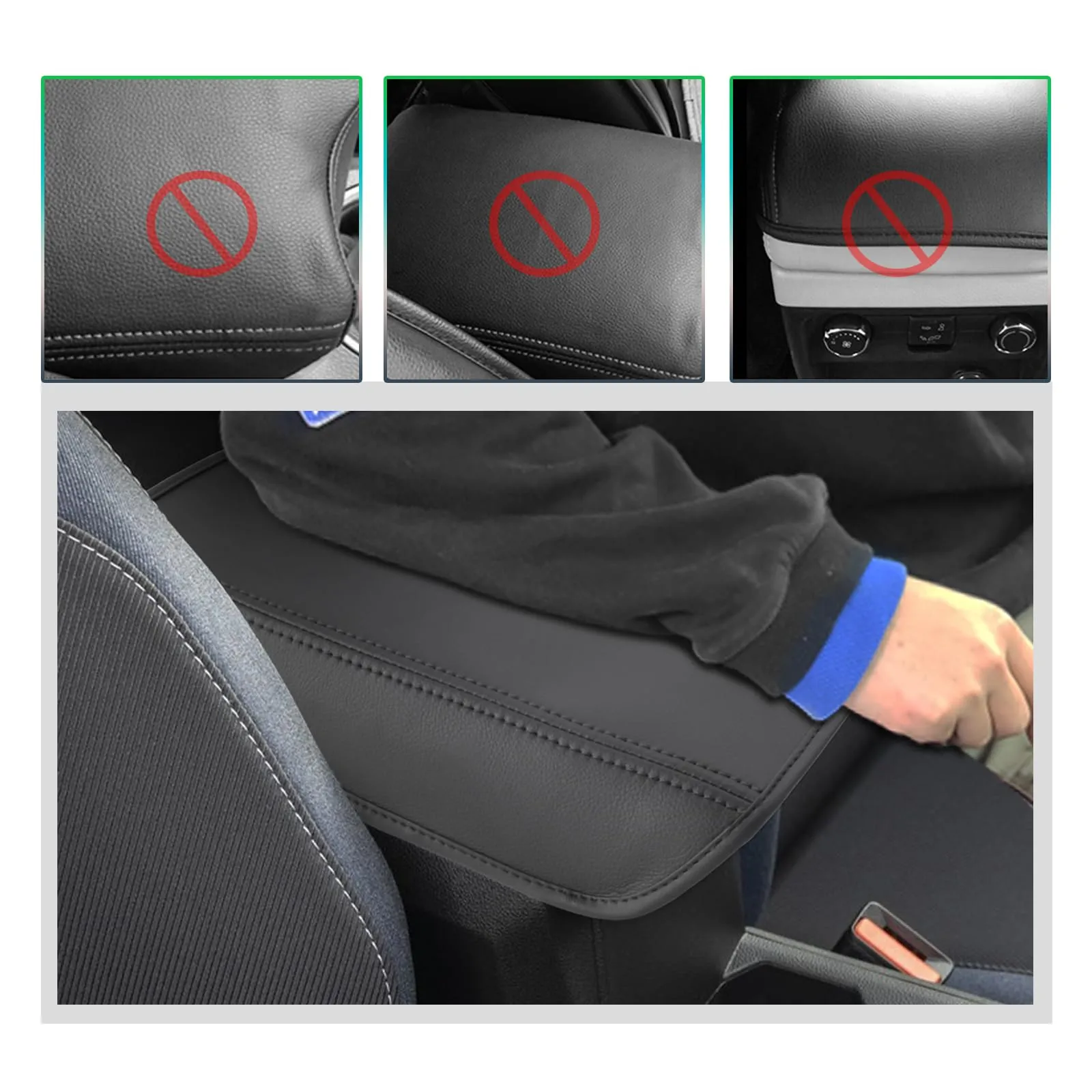 GAFAT Copertura Bracciolo per Dacia Duster 3 (2024-2026), Protezione Console Centrale in Pelle PU Microfibra - immagine 5