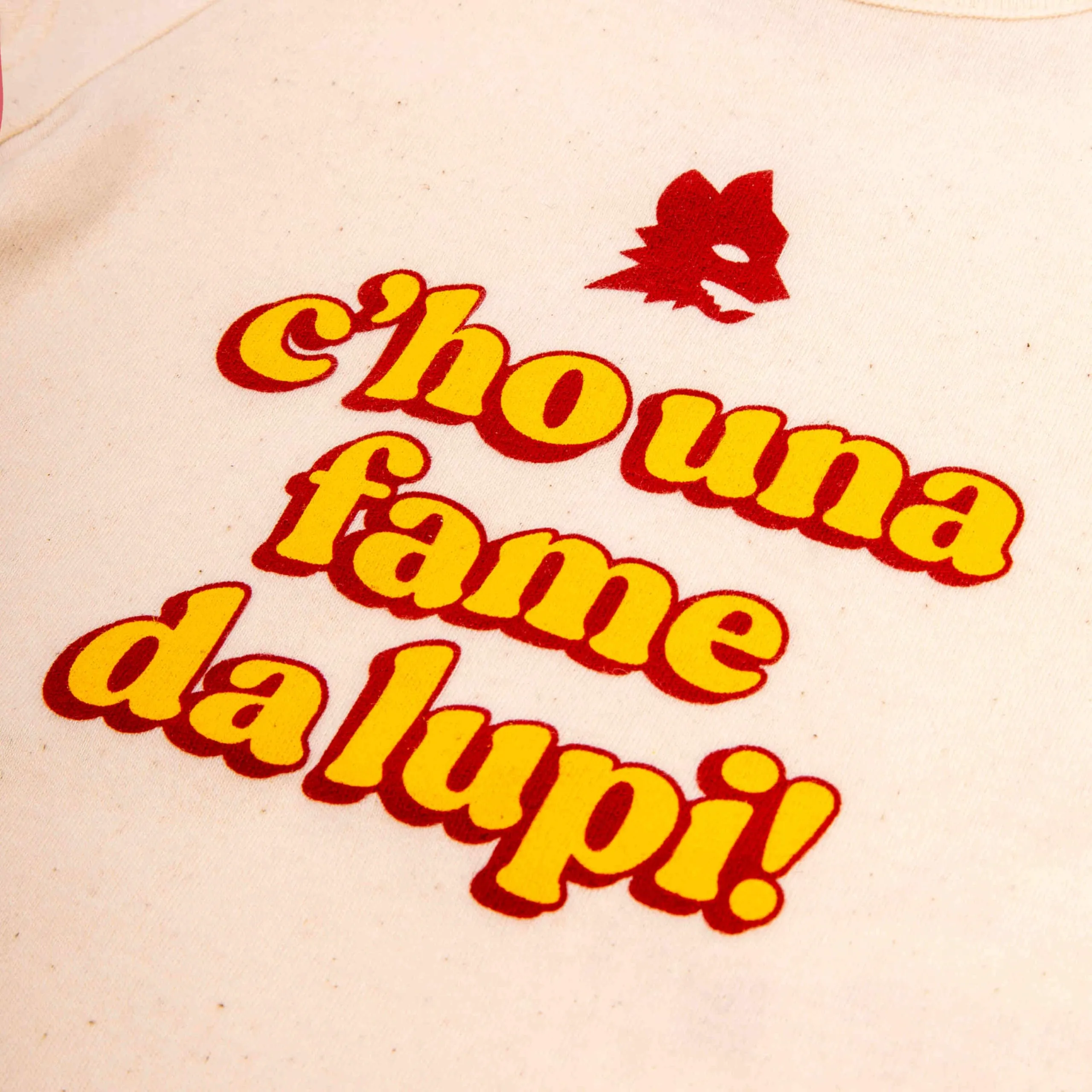 AS Roma Baby Body C'ho una Fame da Lupi - Bianco - 6/9 M - immagine 2