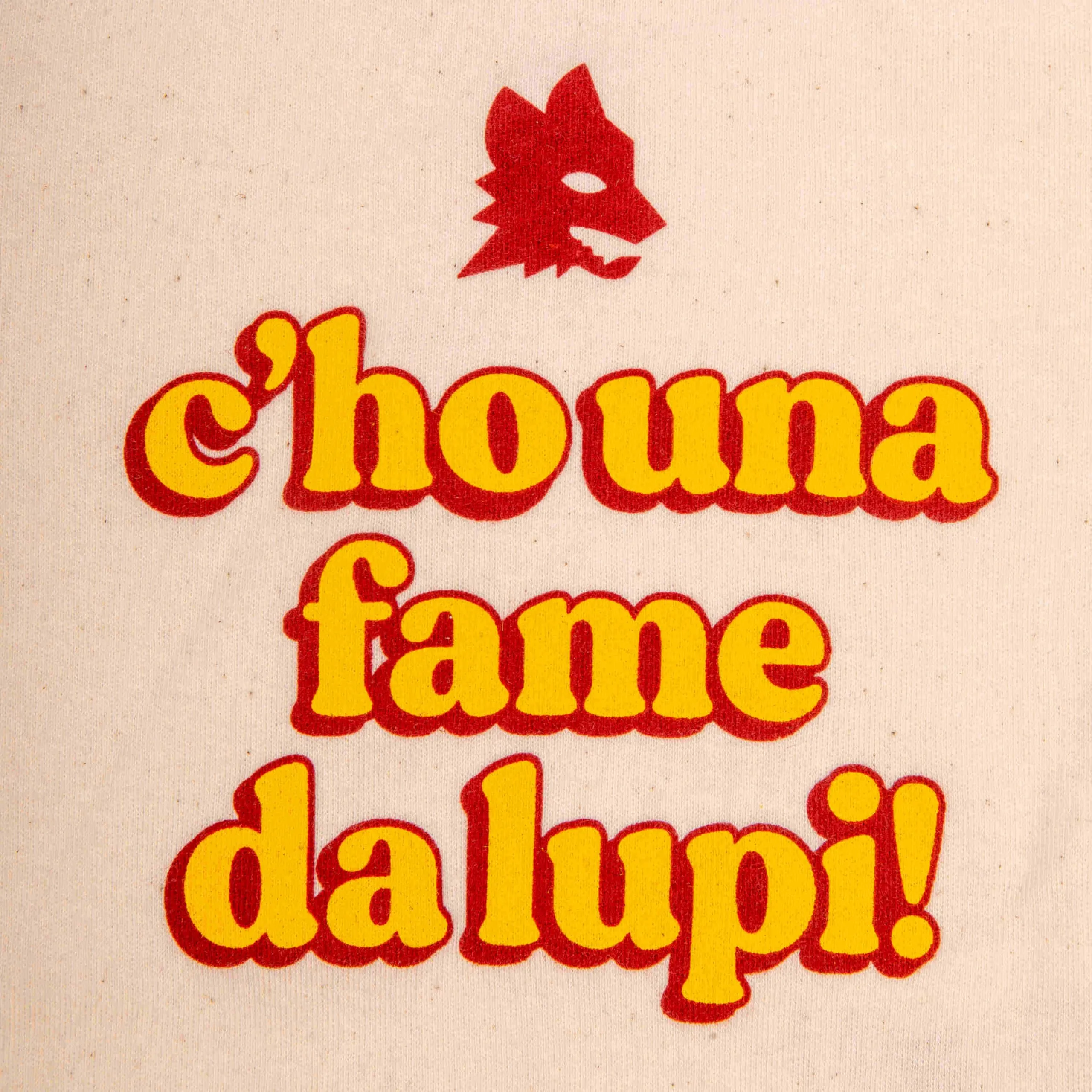 AS Roma Baby Body C'ho una Fame da Lupi - Bianco - 6/9 M - immagine 5
