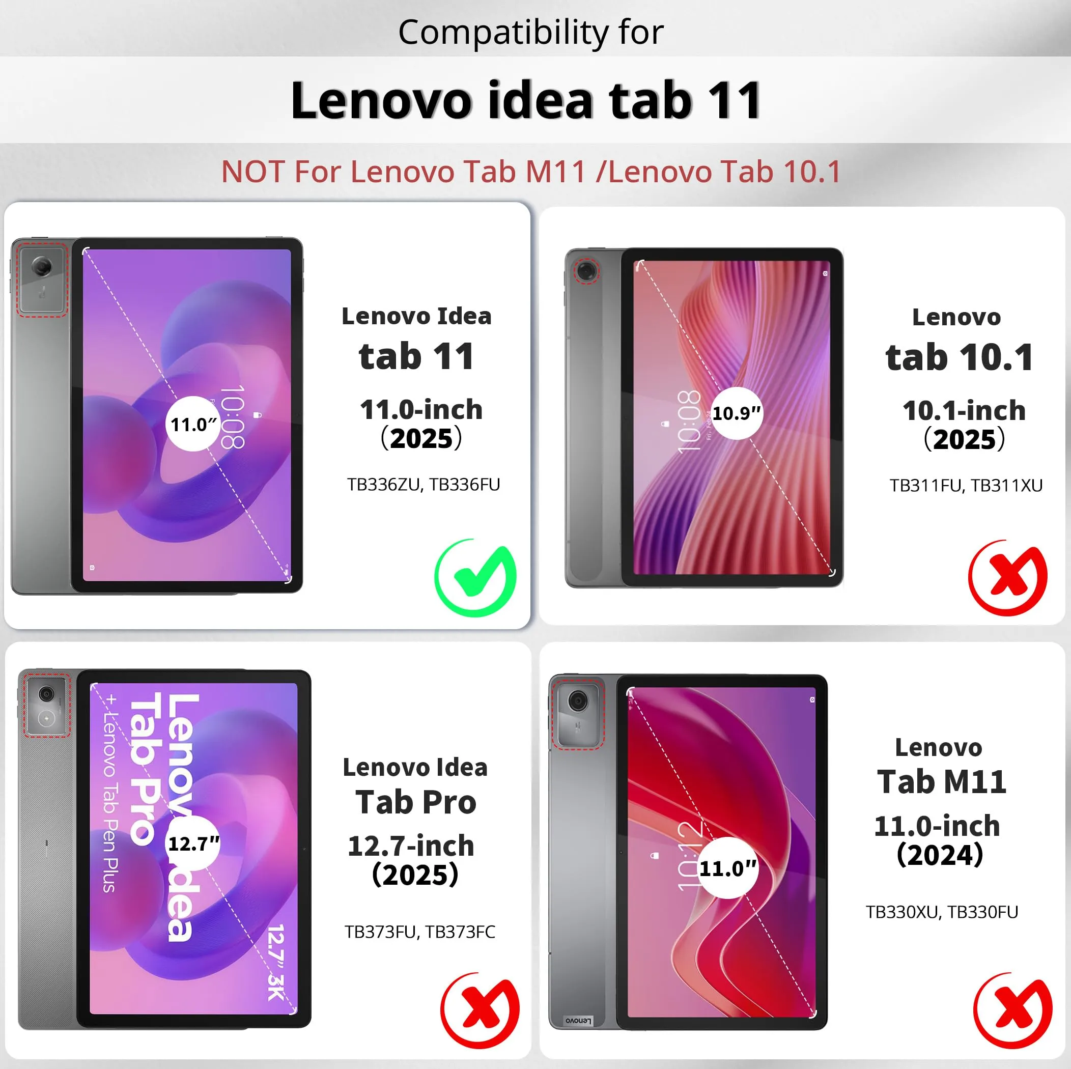 EasyAcc Cover per Lenovo Idea Tab 11 Pollici (TB336ZU/TB336FU) - Viola - immagine 2