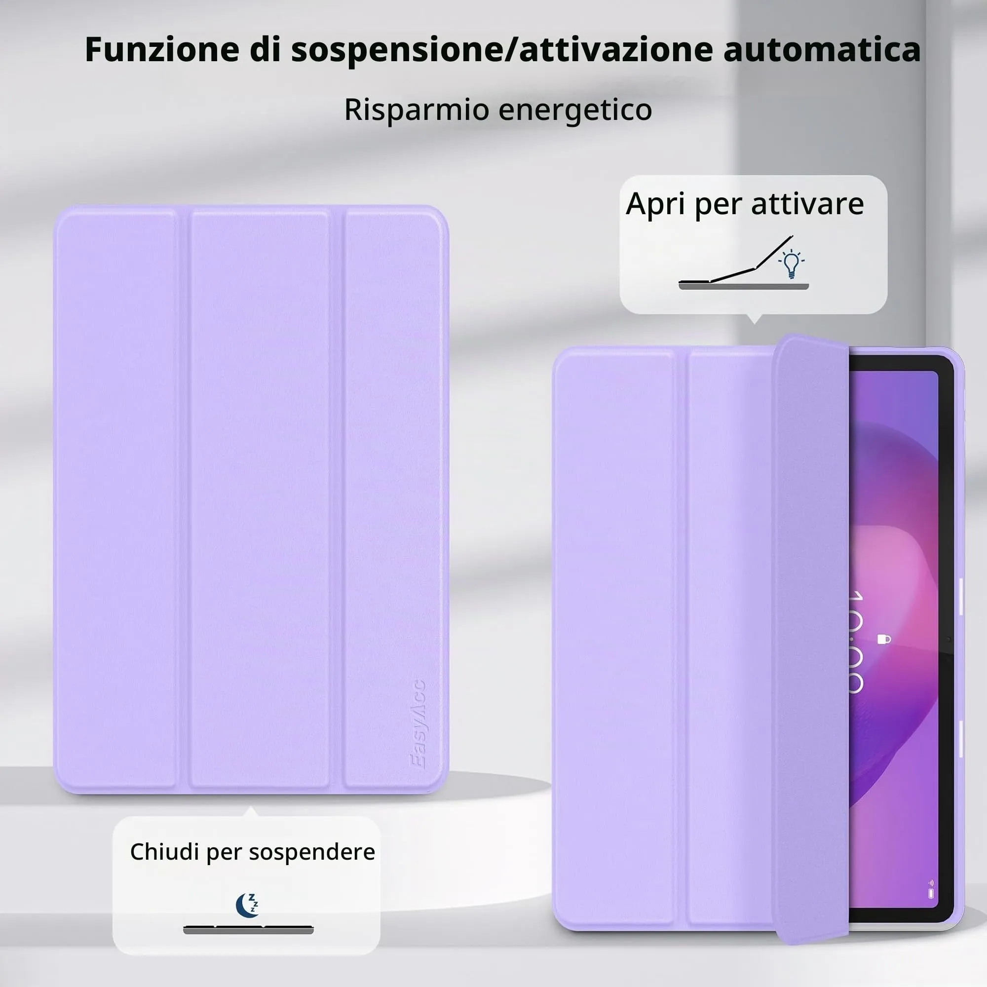 EasyAcc Cover per Lenovo Idea Tab 11 Pollici (TB336ZU/TB336FU) - Viola - immagine 6