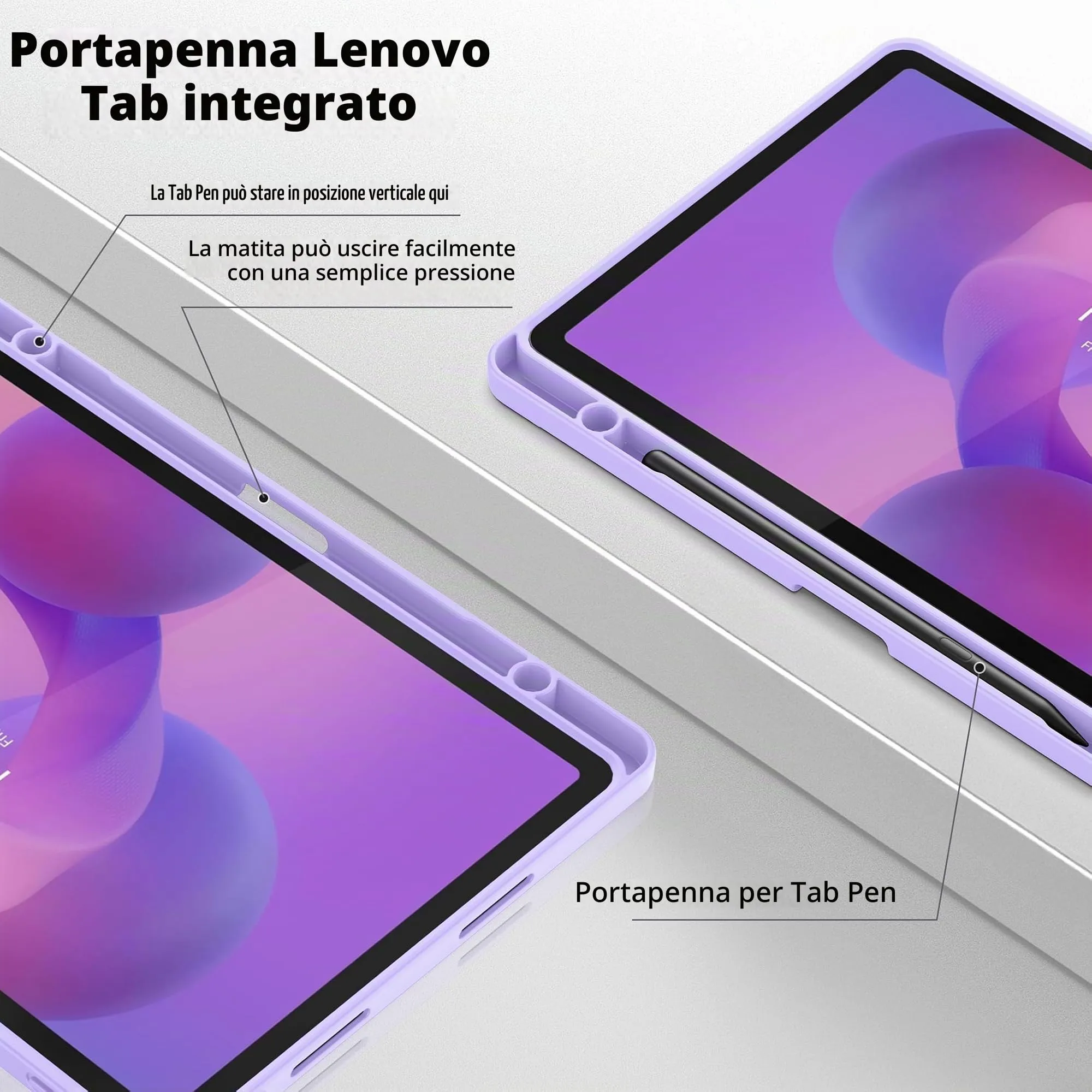 EasyAcc Cover per Lenovo Idea Tab 11 Pollici (TB336ZU/TB336FU) - Viola - immagine 7