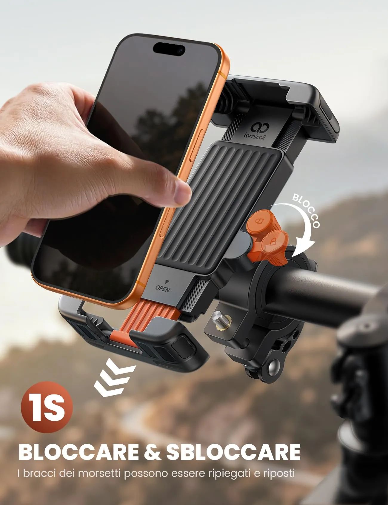 Lamicall Supporto Telefono per Bicicletta BCSP21-EU-OG - immagine 2