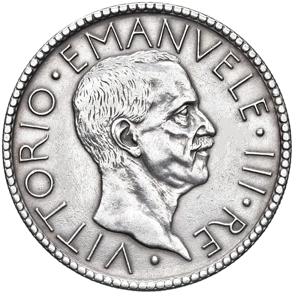 Riproduzione Moneta 20 Lire 1927 Vittorio Emanuele III Regno d'Italia - immagine 2