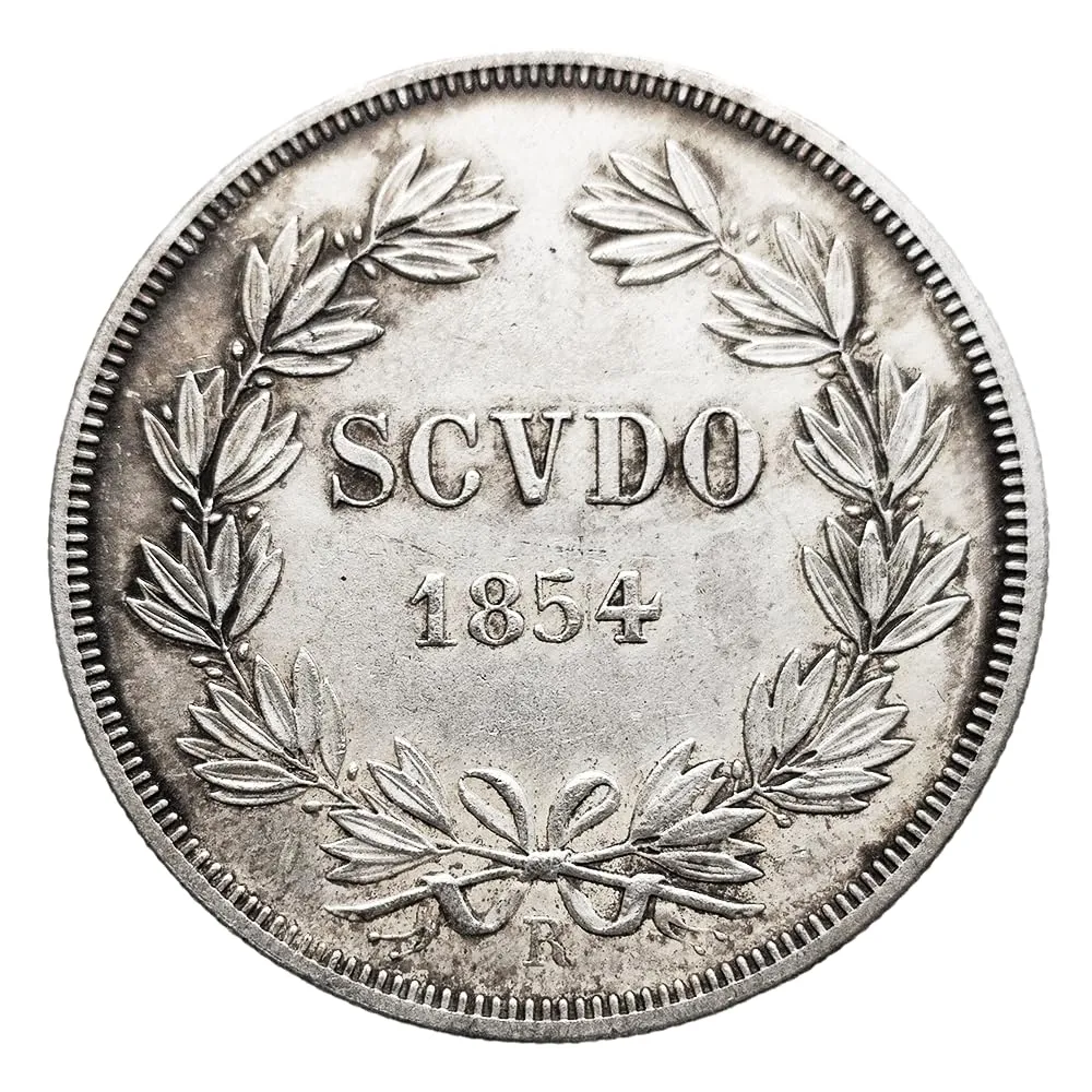 Riproduzione Moneta 1854 Papal States Scudo - immagine 3