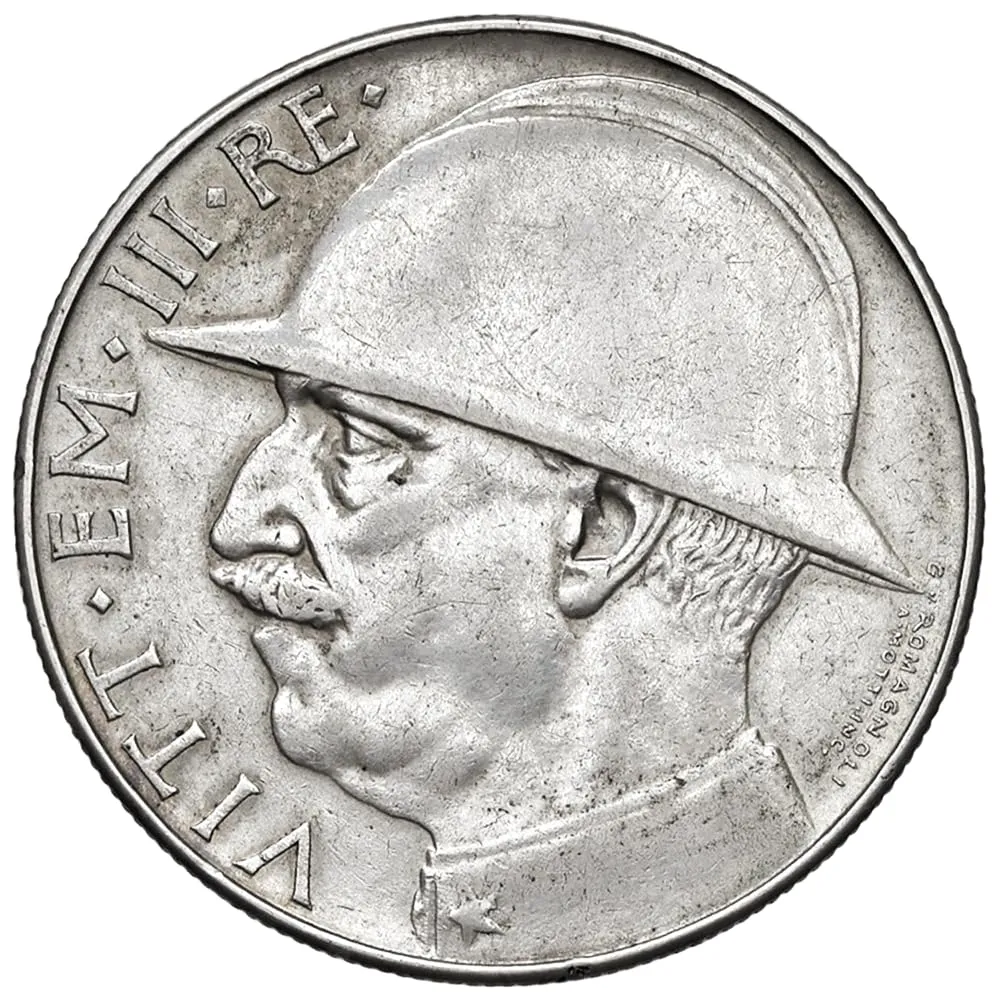 Riproduzione Moneta 20 Lire Mussolini 1928 Regno d'Italia - immagine 2