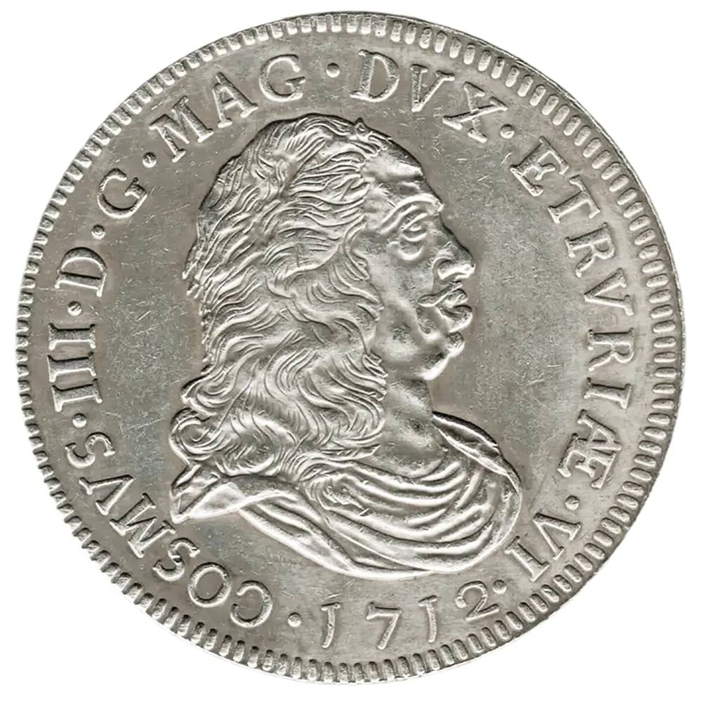 Riproduzione Moneta Antica Regno d'Italia 1712 Cosimo III - Facsimile 1:1 - immagine 2