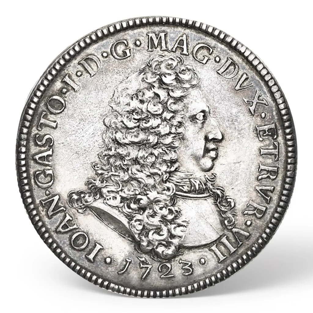 Riproduzione Moneta 1723 Livorno Tollero - Facsimile Moneta Antica Regno d'Italia - immagine 1
