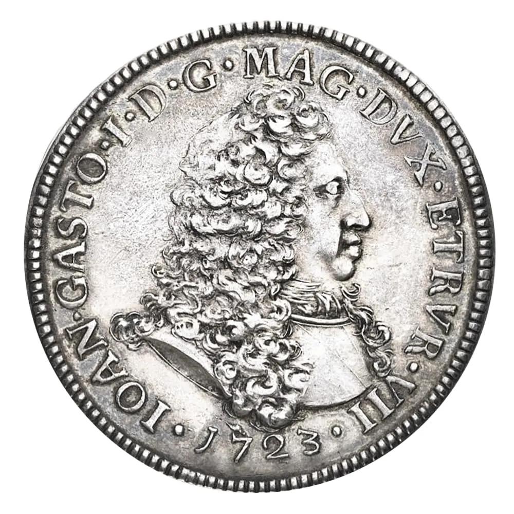 Riproduzione Moneta 1723 Livorno Tollero - Facsimile Moneta Antica Regno d'Italia - immagine 2
