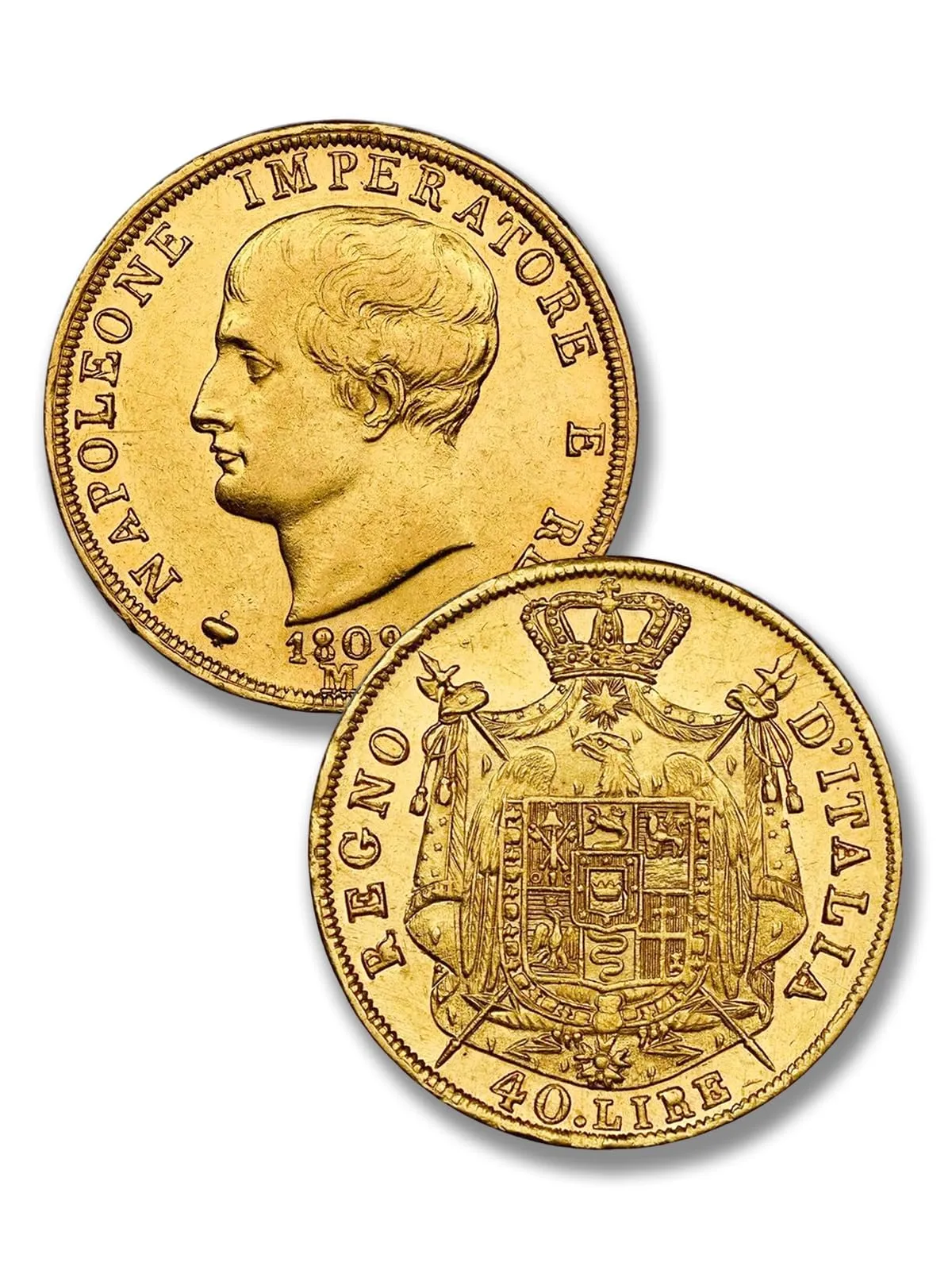 Riproduzione Moneta Napoleon 40 Lire d'oro 1811 - immagine 1