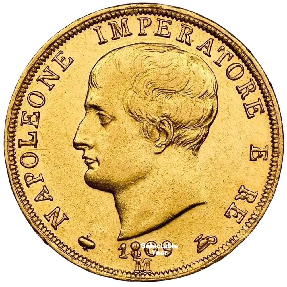 Riproduzione Moneta Napoleon 40 Lire d'oro 1811 - immagine 2