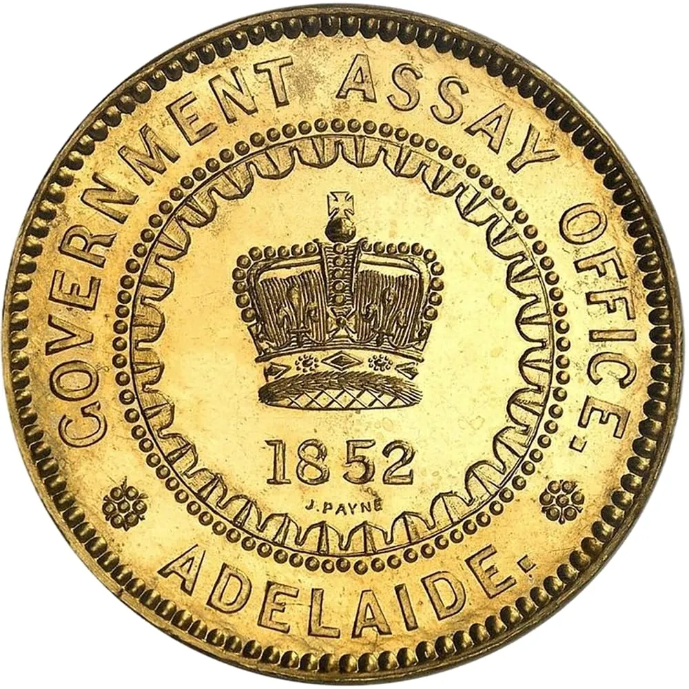 Riproduzione Moneta 1852 Adelaide Gold 5 Pounds - immagine 2