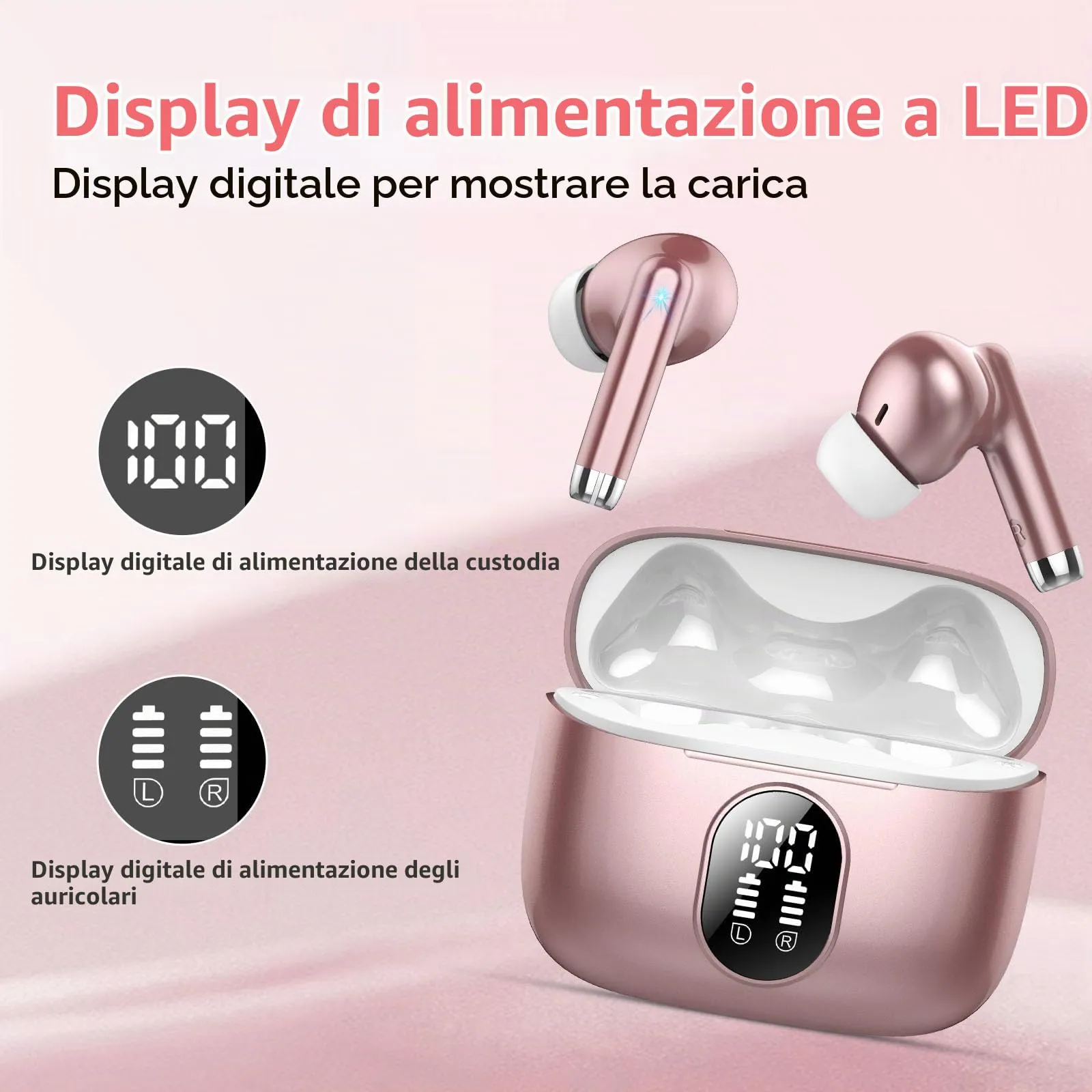 QXQ S26 Cuffie Bluetooth 5.4 con Riduzione Rumore ENC - immagine 5