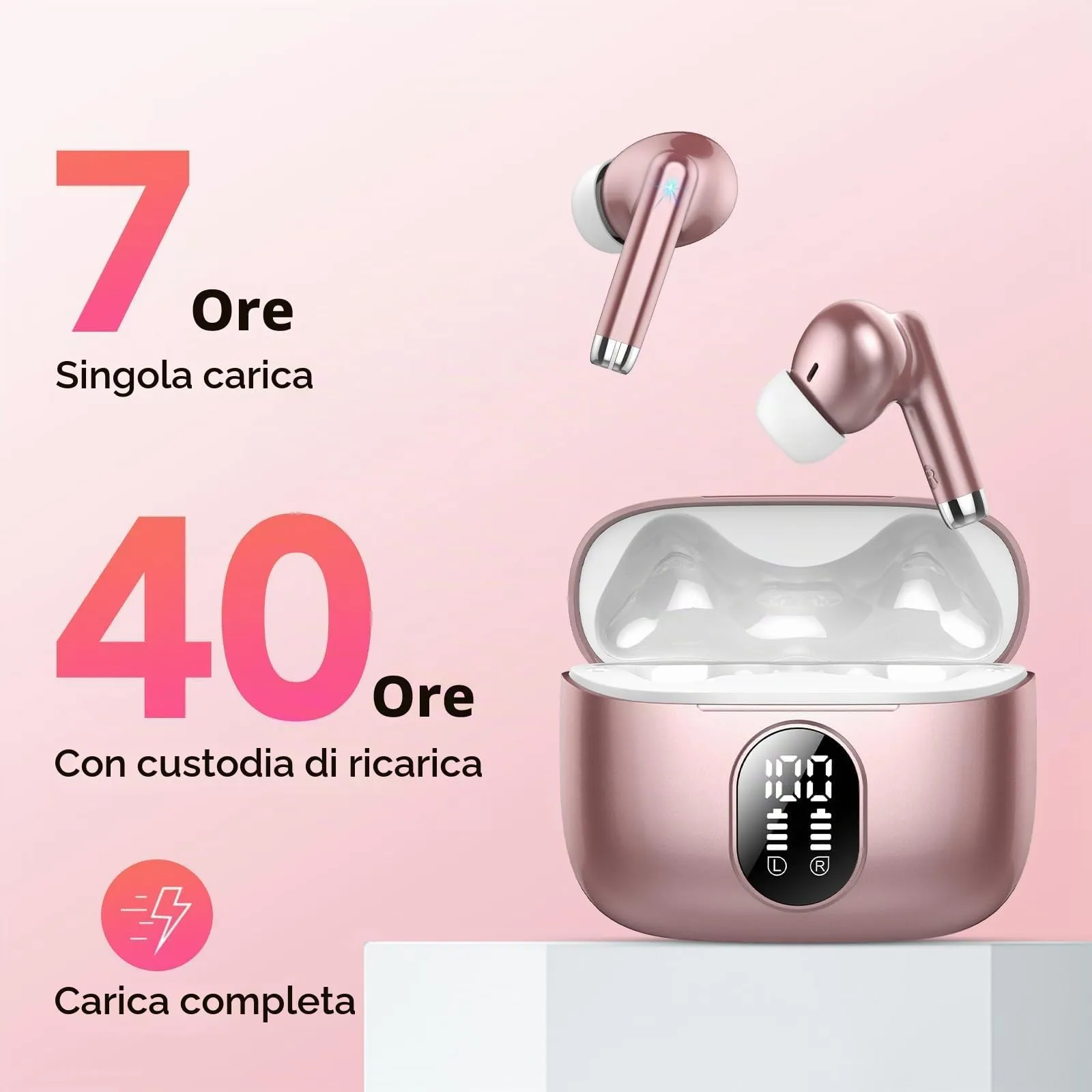 QXQ S26 Cuffie Bluetooth 5.4 con Riduzione Rumore ENC - immagine 6