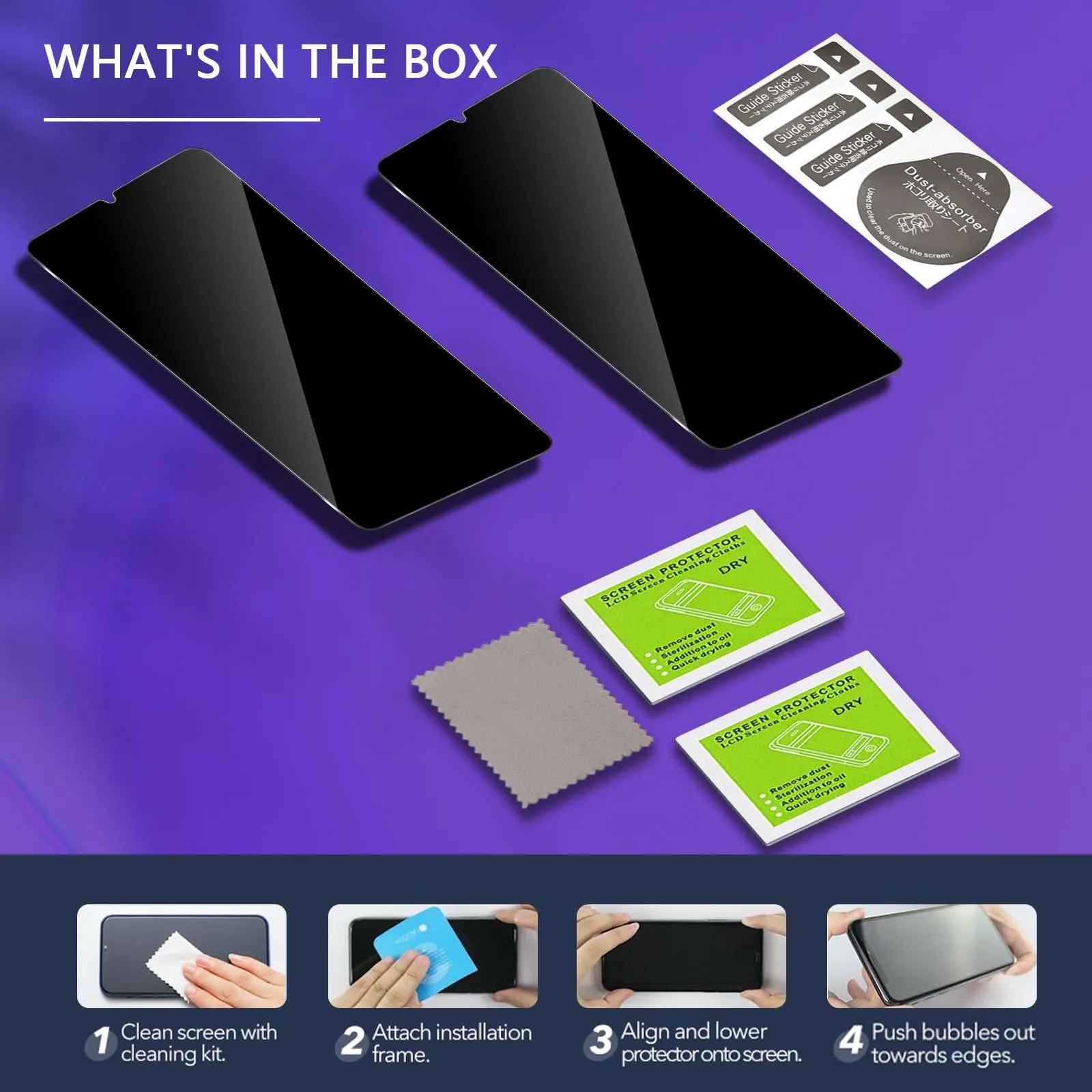 ELYCO Vetro Temperato Privacy per Samsung Galaxy Xcover 7/7 Pro, 2 Pezzi - immagine 8