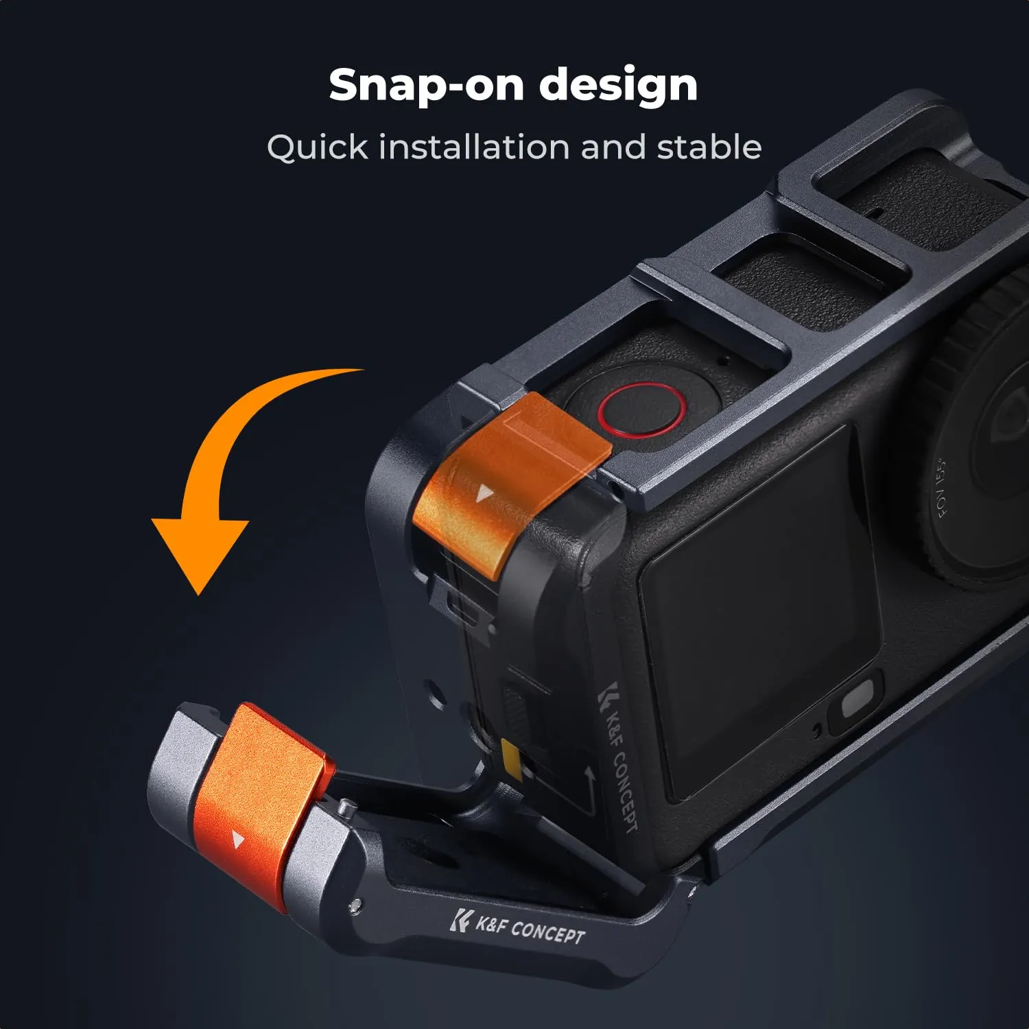 K&F CONCEPT Gabbia Leggera per DJI Osmo Action 6, Custodia a Sgancio Rapido - immagine 8