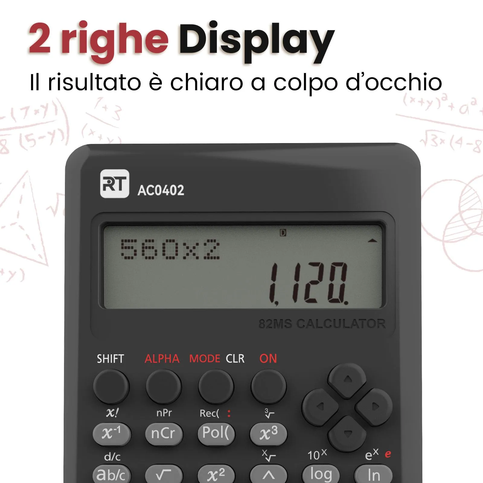 ROATEE 82MS Calcolatrice Scientifica con 240 Funzioni - immagine 3
