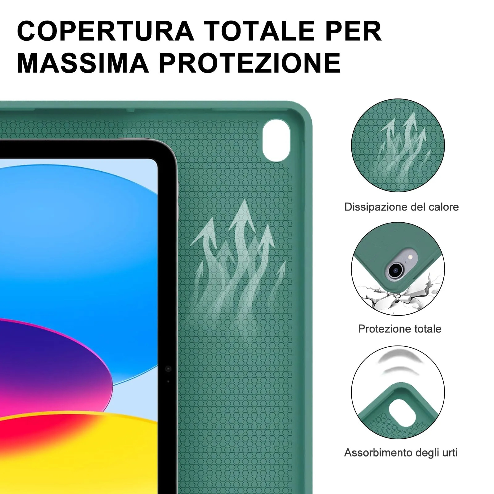 IVEOPPE Tastiera per iPad 11 Generazione 11" (2025) e iPad 10 Generazione 10.9" (2022) A16 - immagine 7