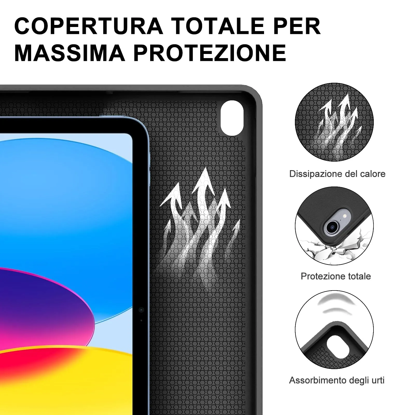 IVEOPPE Tastiera per iPad 11 Generazione 11" (2025) e iPad 10 Generazione 10.9" (2022) A16 - immagine 7