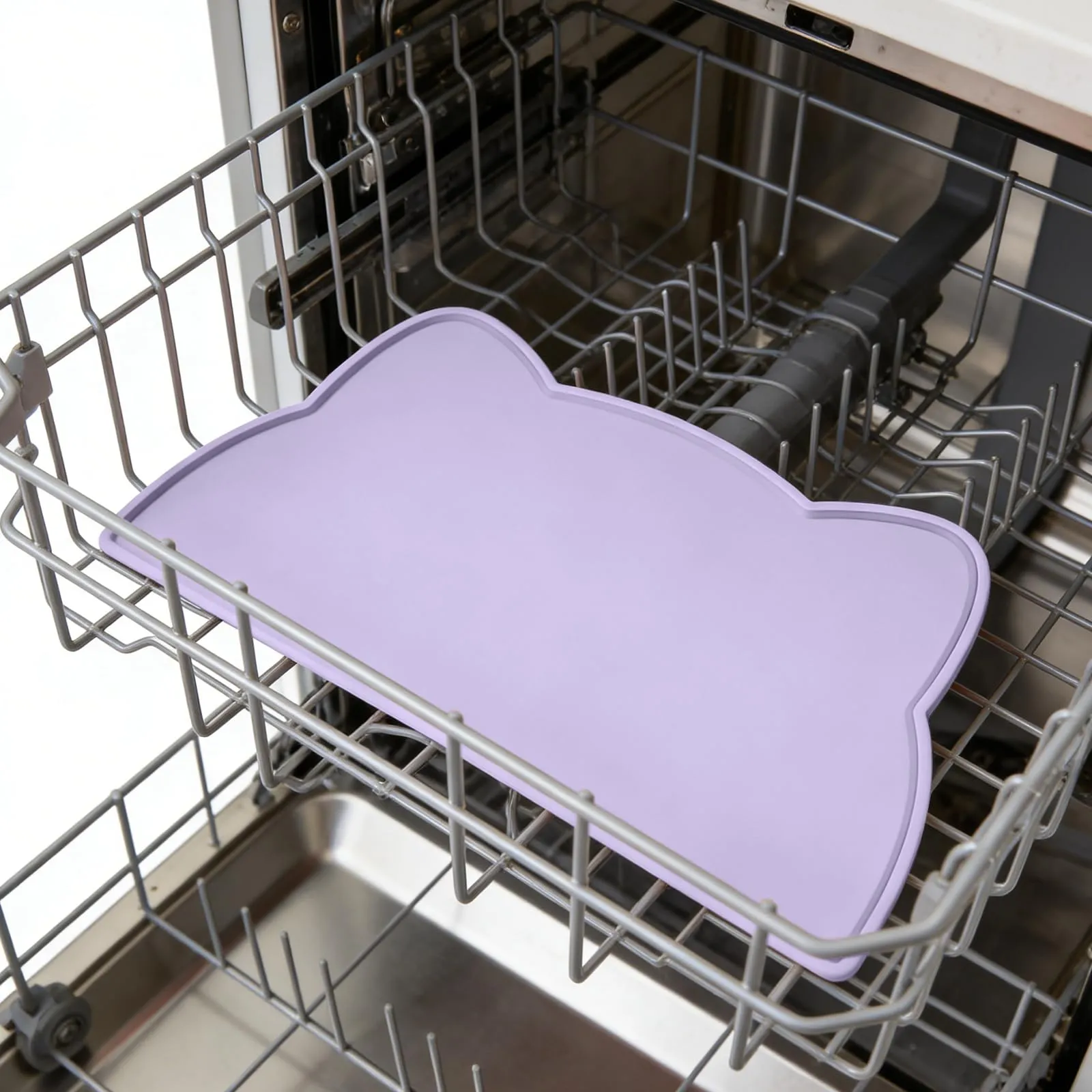 septillar Tappetino Sottociotola per Cani e Gatti in Silicone Antiscivolo e Impermeabile, Blu Pervinca, 60x35 cm - immagine 4
