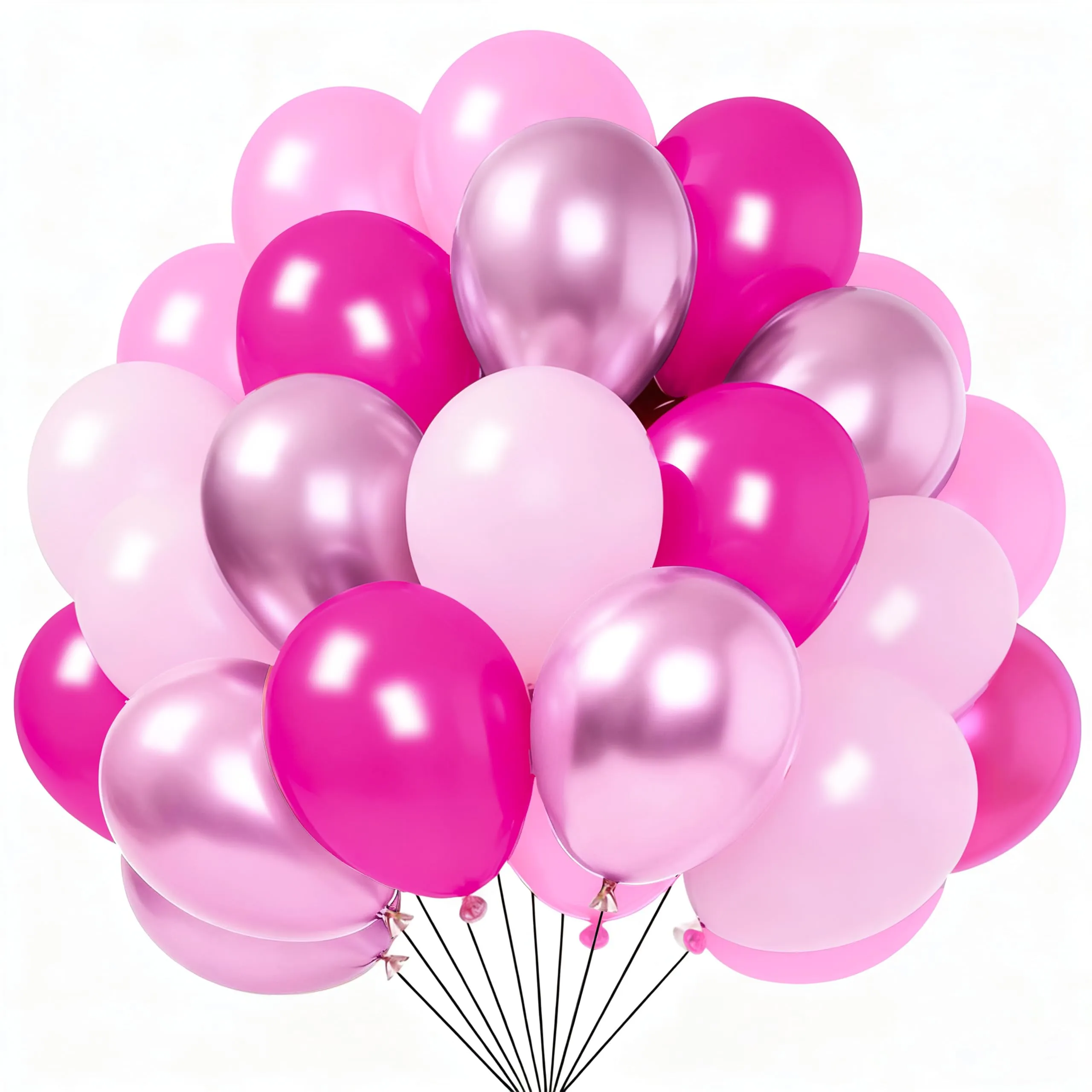 YEHNDA Palloncini Rosa Pastello, 65 Pezzi - immagine 1